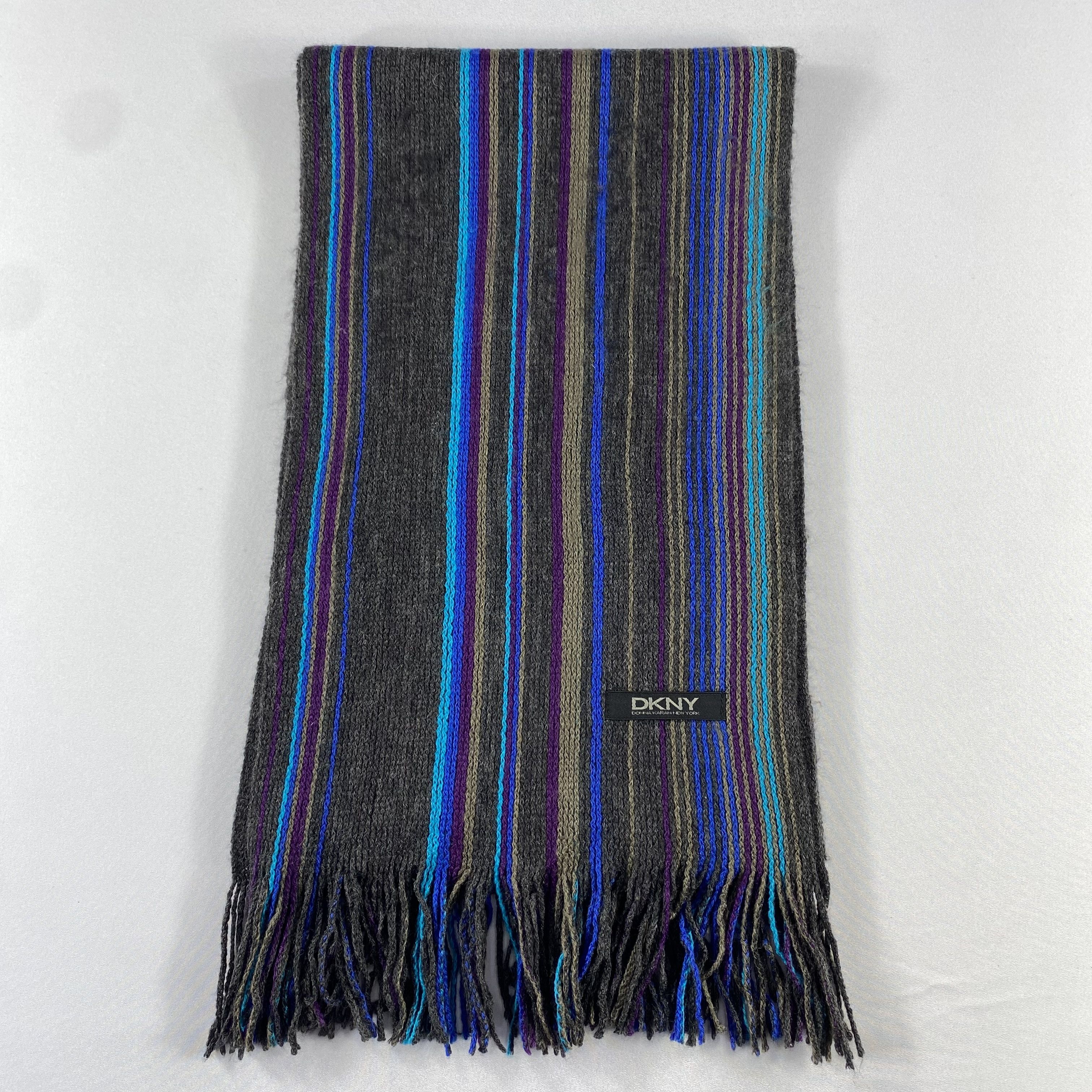DKNY Vintage DKNY Scarf Neck Wrap Wool Muffler Size ONE SIZE - 2 Thumbnail