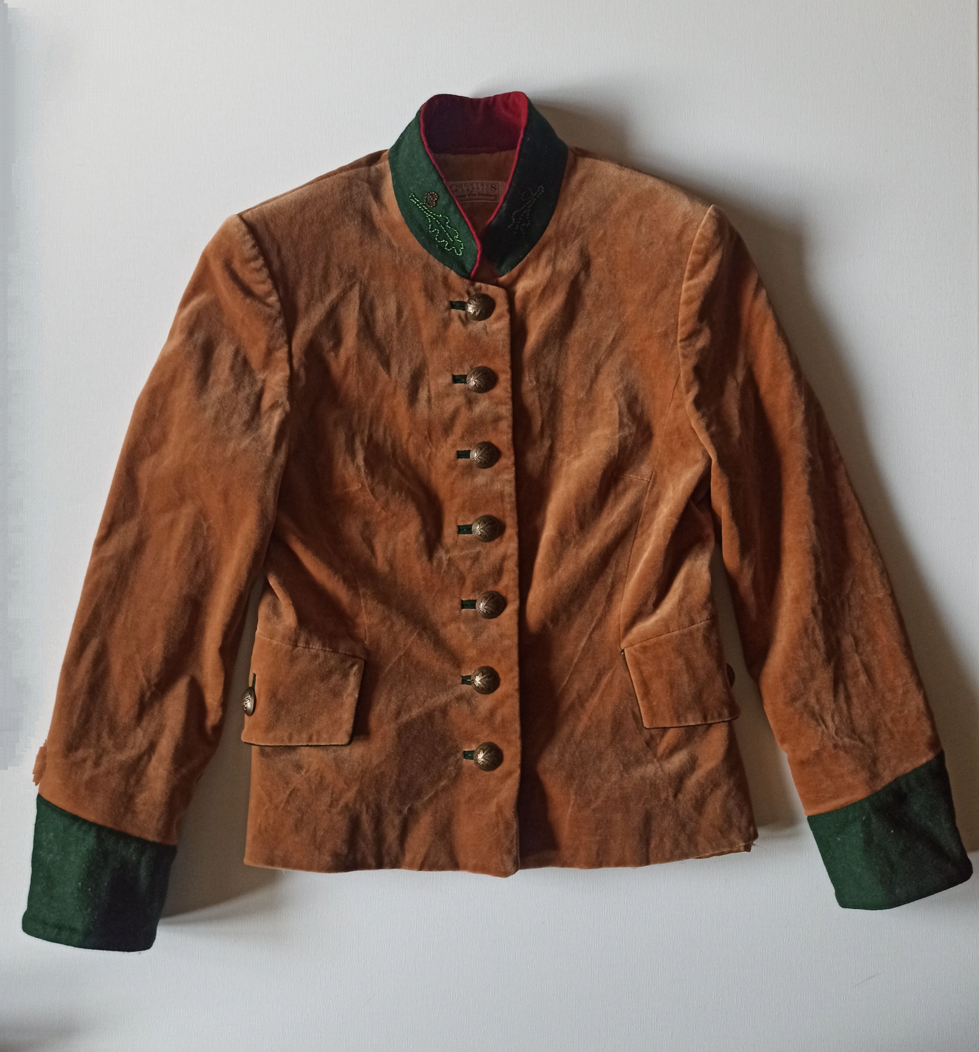 Vintage vintage velvet jacket, size XS Size XS / US 0-2 / IT 36-38 - 1 Thumbnail