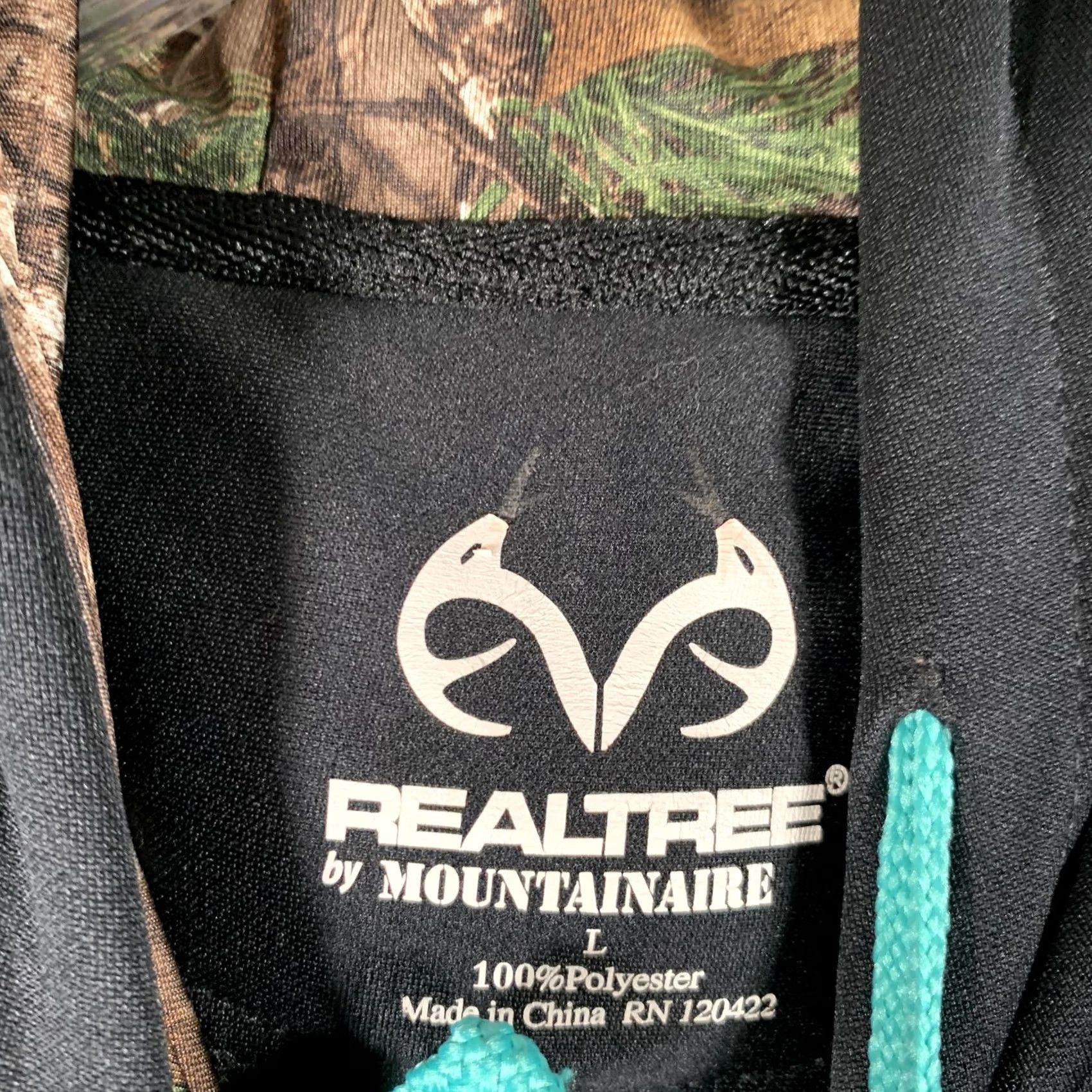 Realtree Realtree Hoodie Mens L Black Pullover Graphic Print American Flag Camo Hunting Size US L / EU 52-54 / 3 - 5 Thumbnail