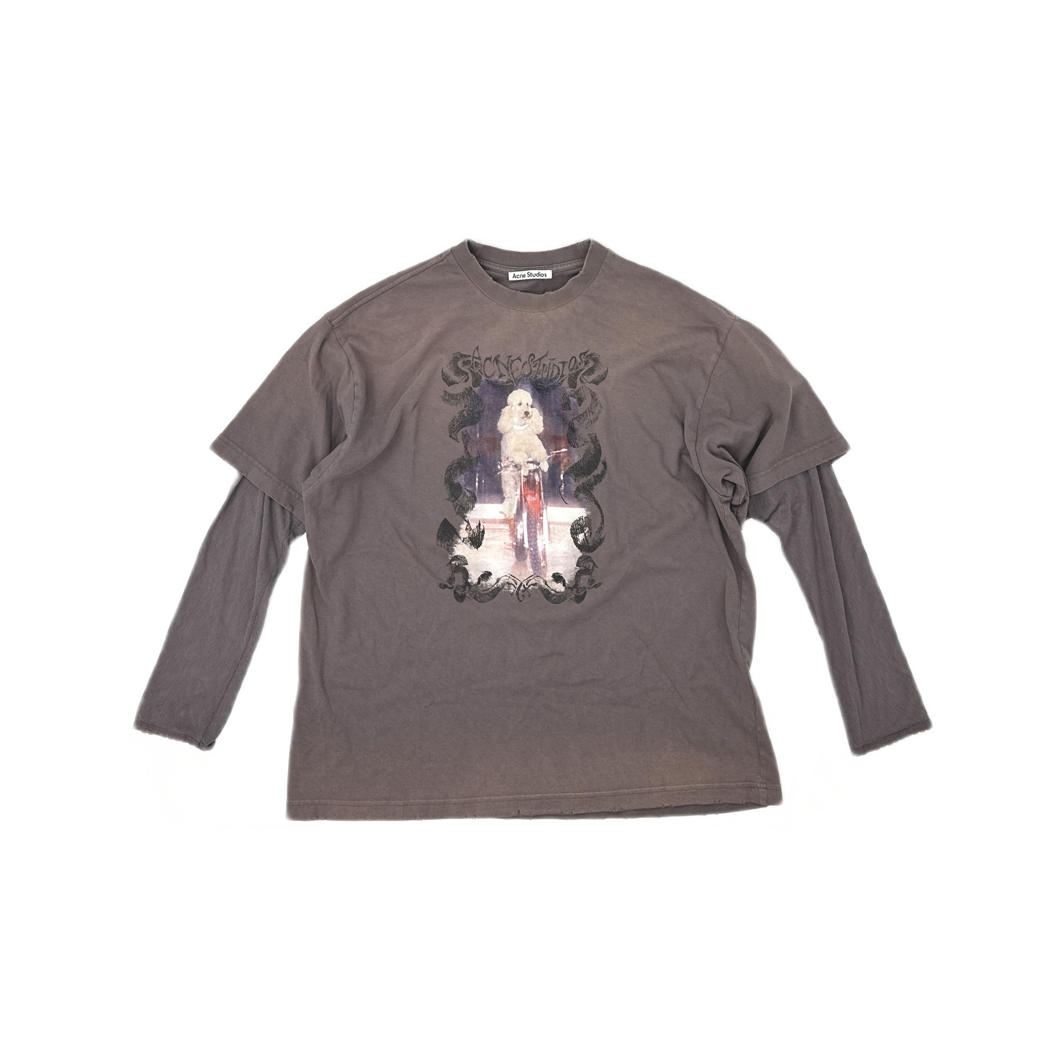 Acne Studios Acne Studios Poodle Graphic Long Sleeve T-Shirt Size XS Size XS / US 0-2 / IT 36-38 - 1 Thumbnail
