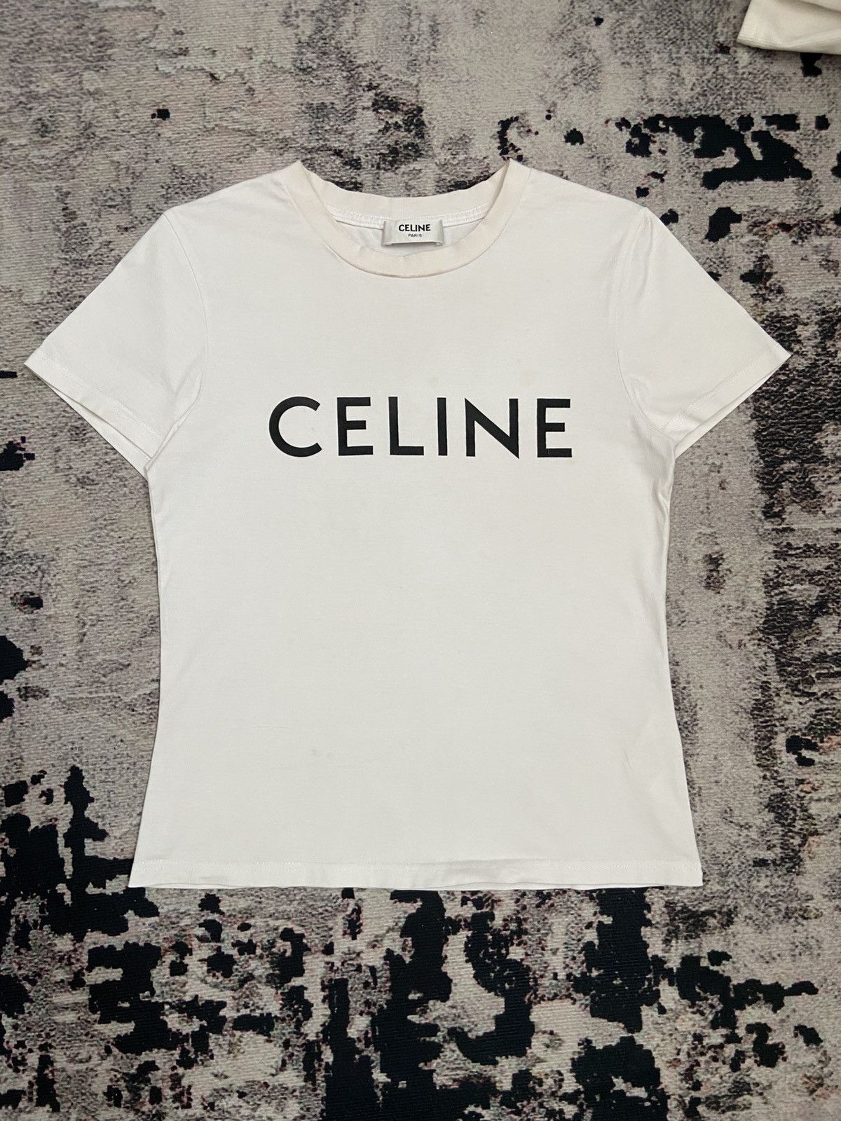 Celine Celine Paris Logo Tee Size S / US 4 / IT 40 - 1 Thumbnail