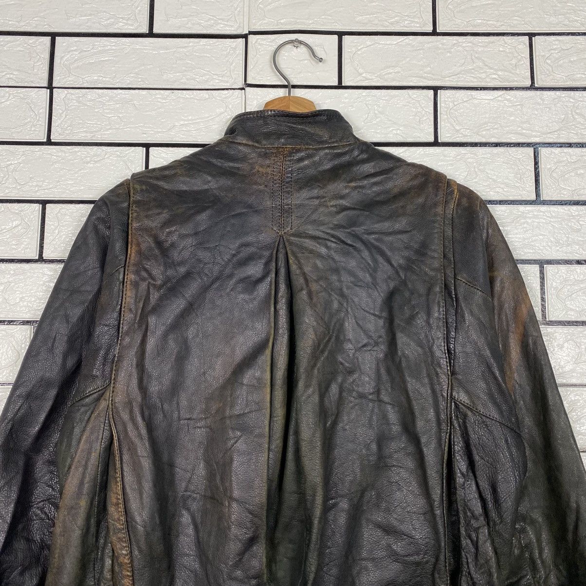 Japanese Brand 📌Vintage Leather Jacket Button Blanket Issey Miyake Size US M / EU 48-50 / 2 - 9 Thumbnail