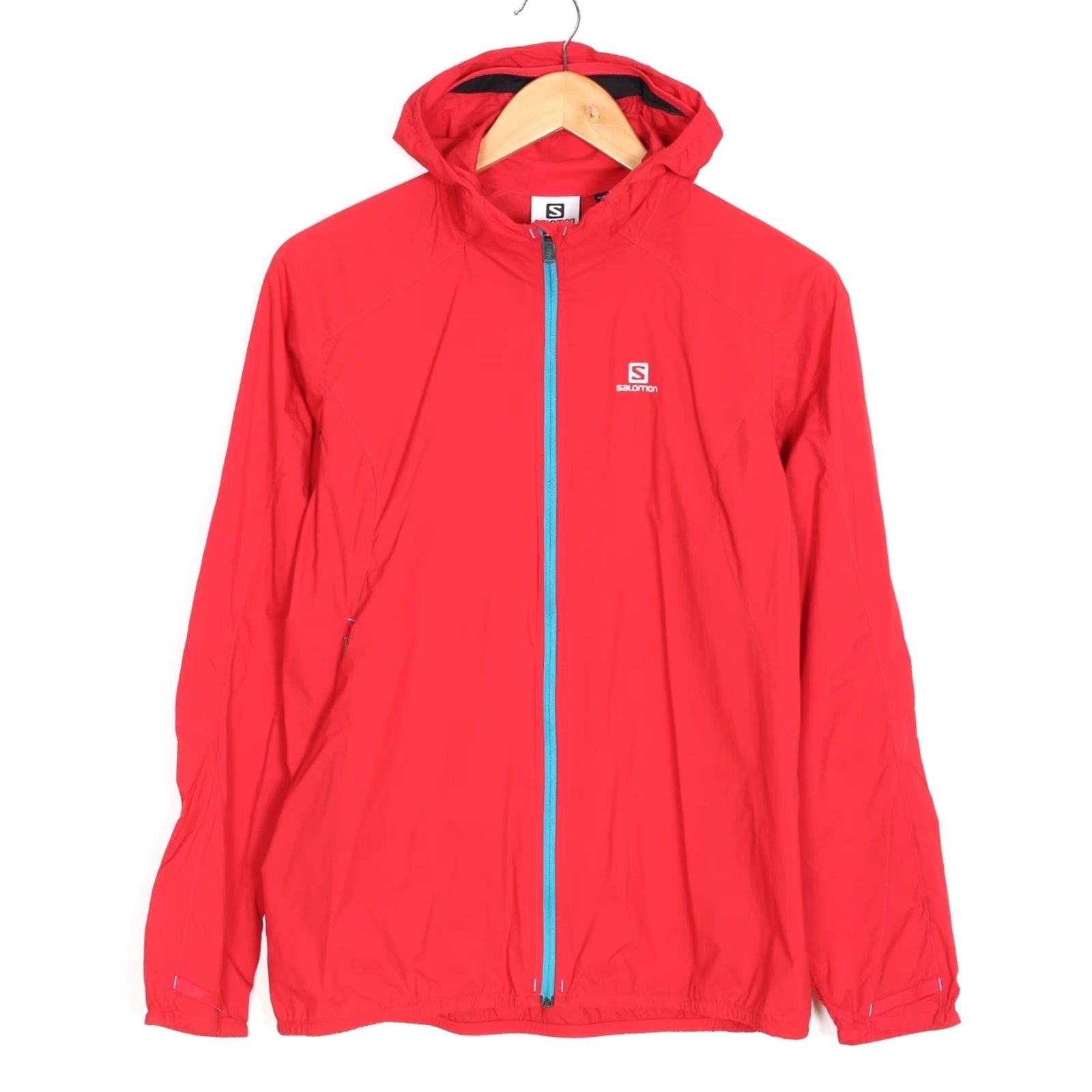 Salomon Salomon Clima Wind Hooded Lightweight Jacket Women M Windbreaker Red Jacket Size M / US 6-8 / IT 42-44 - 2 Thumbnail
