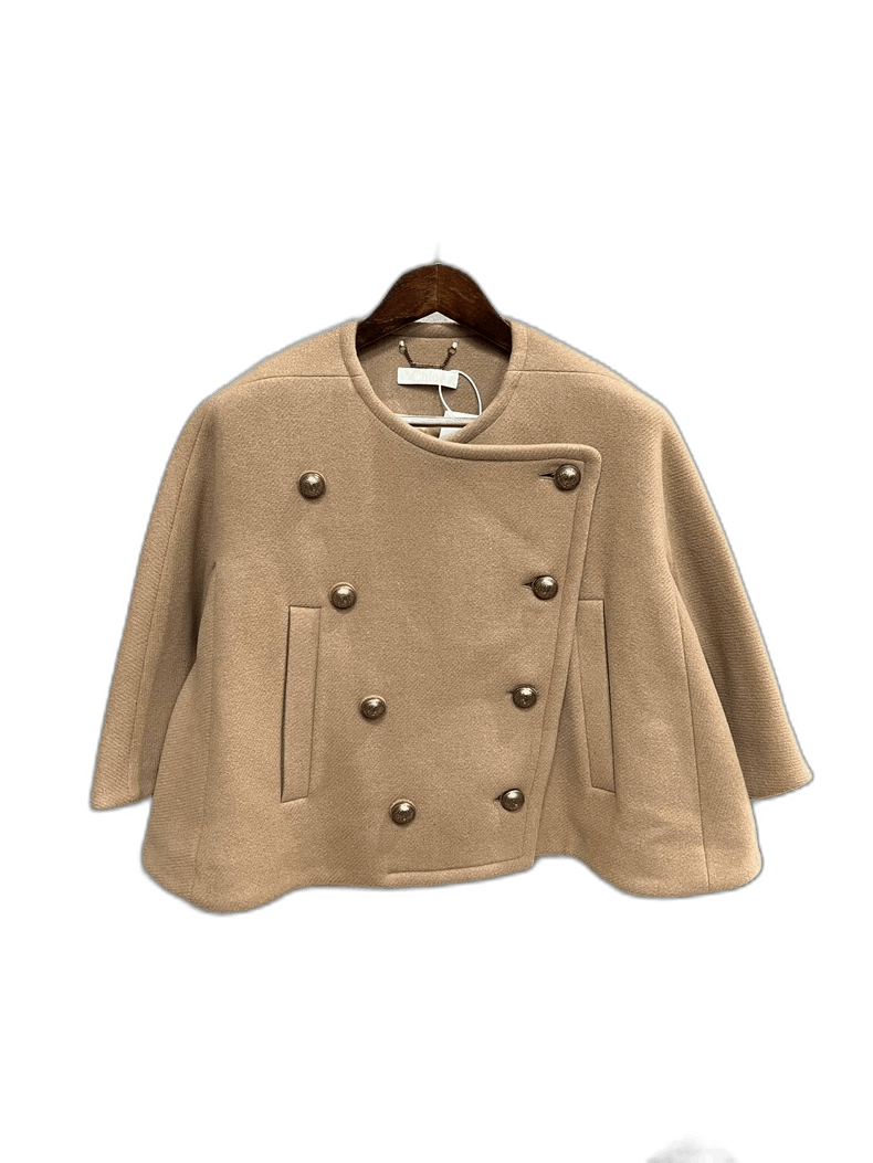 The Row Khaki Cape Coat with Buttons Size S / US 4 / IT 40 - 1 Thumbnail