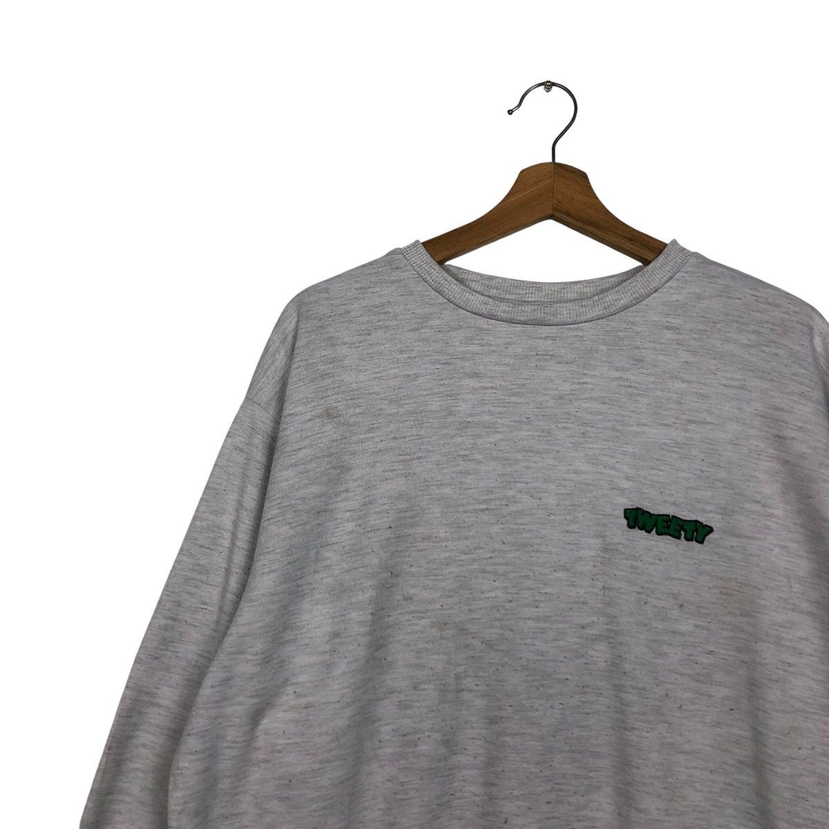 Japanese Brand 📌Vintage Sweatshirt Tweety Looney Tunes Cartoon Big Logo Size US L / EU 52-54 / 3 - 9 Thumbnail