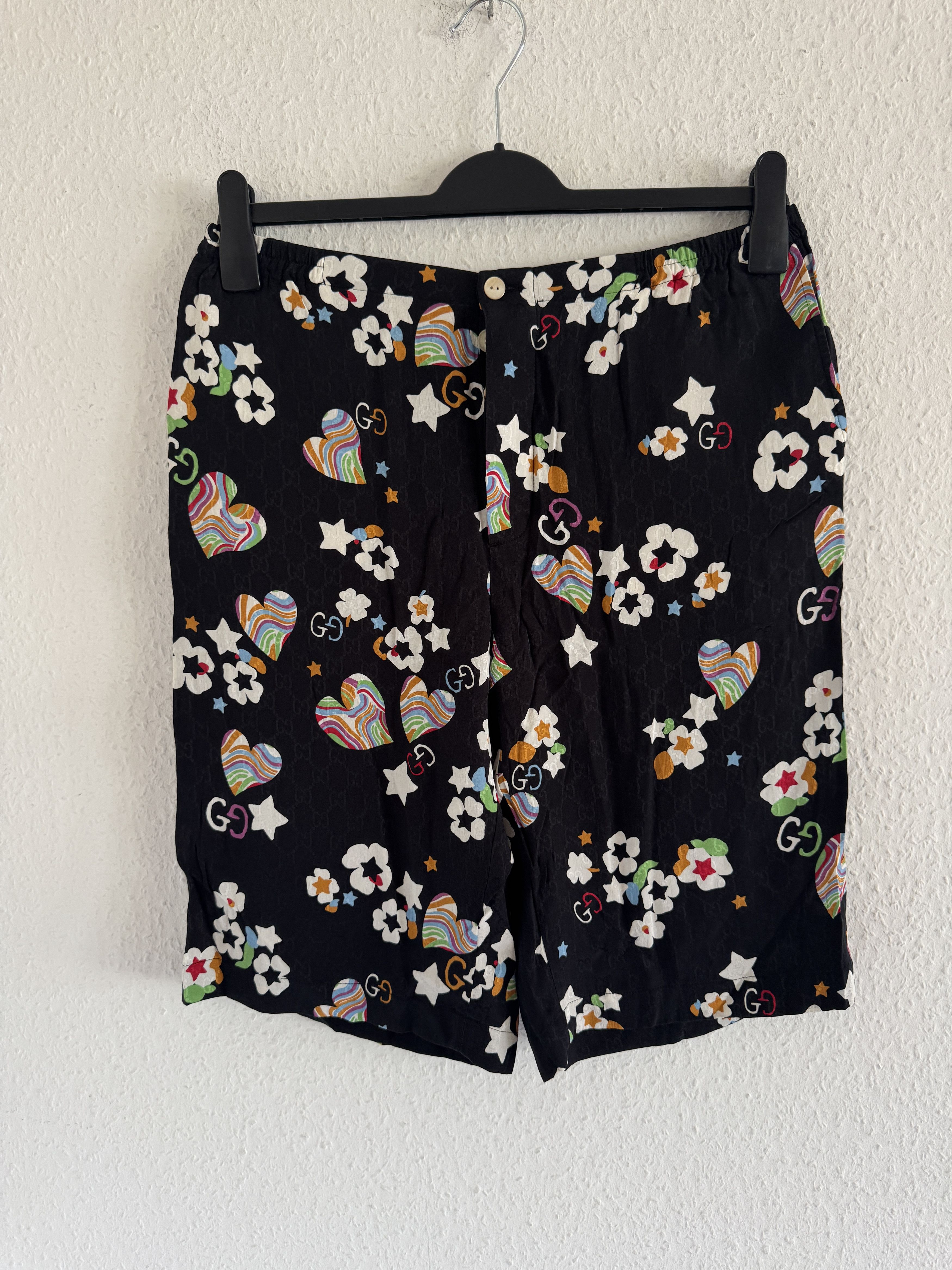Gucci Fantasia Monogram Silk Shorts Size US 32 / EU 48 - 2 Thumbnail