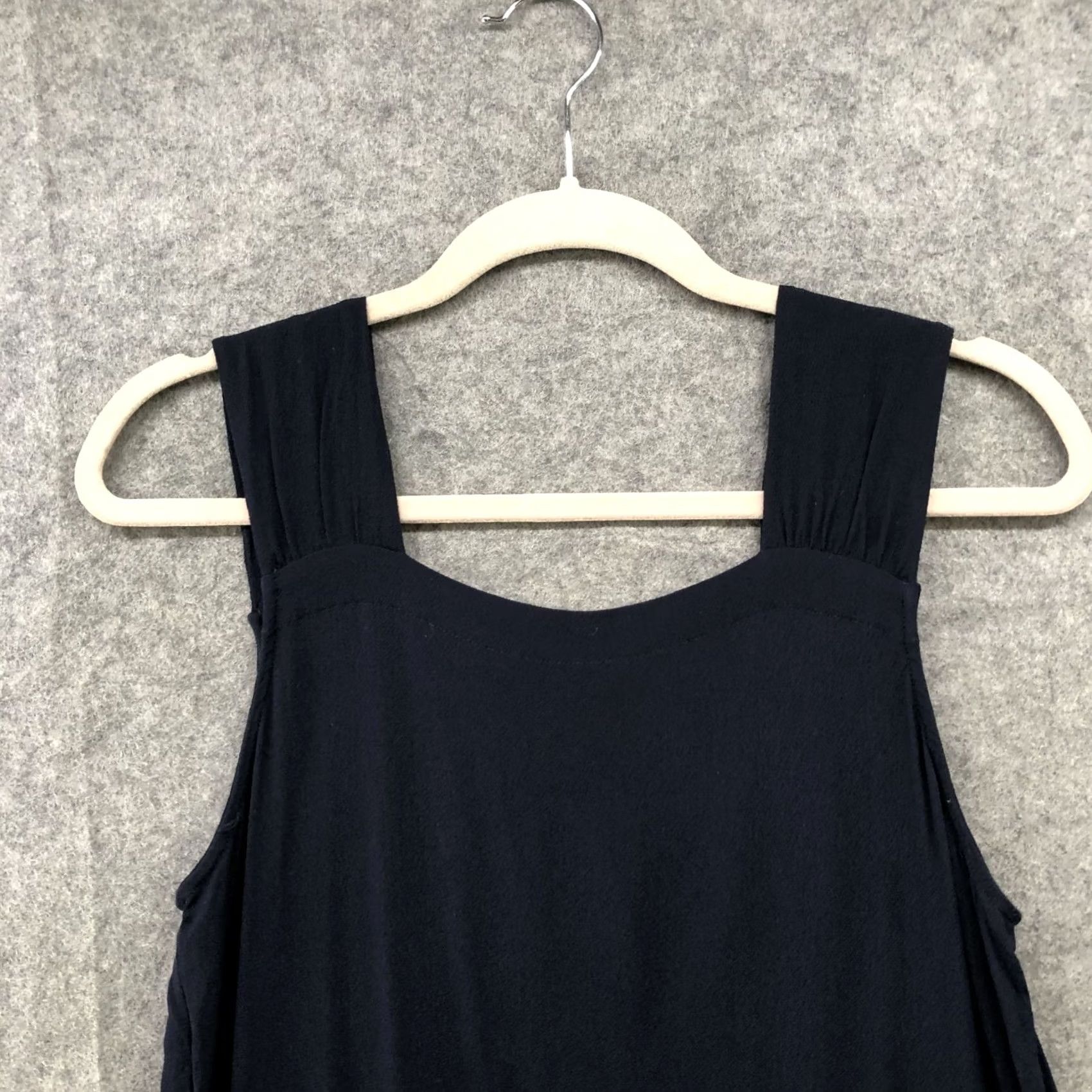 Loft Loft Camisole Top Womens S Navy Blue Square Neck Peplum Tank Size S / US 4 / IT 40 - 3 Thumbnail