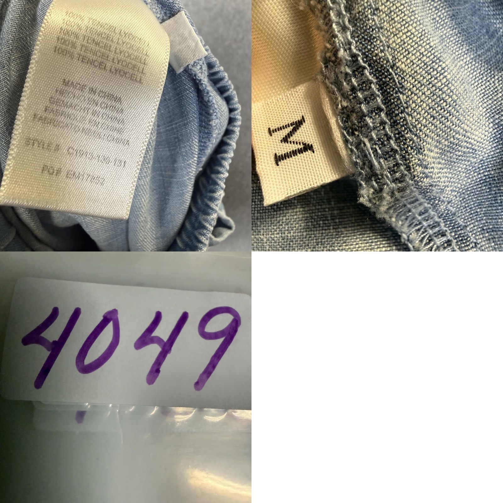 CLOT Cloth and Stone Jeans Women Wide-Leg Chambray Blue M Medium Size Size 32" / US 10 / IT 46 - 8 Thumbnail