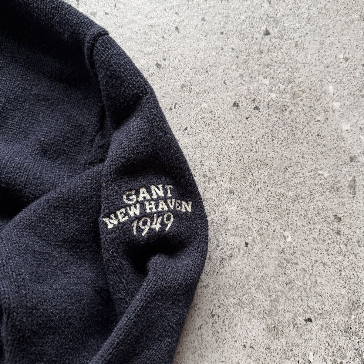 Gant GANT Mens Navy Blue Wool Blend USA Flag Crewneck Sweater Size US XXL / EU 58 / 5 - 4 Thumbnail
