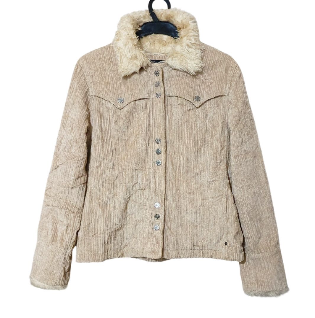 14th Addiction Japanese~ Crazy Fur 3in1 Button Corduroy Jacket Size US L / EU 52-54 / 3 - 2 Thumbnail