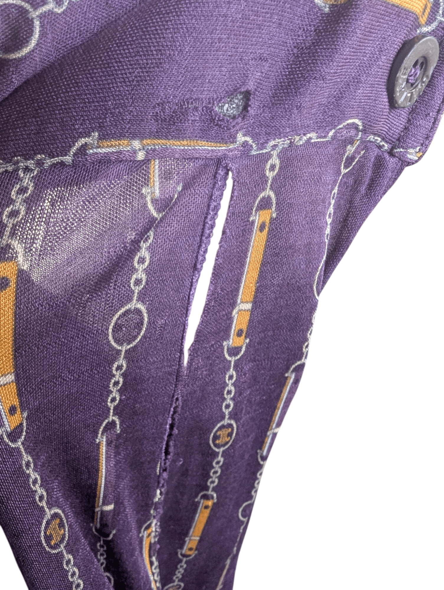 Celine Vintage 70 Celine Italy Silk Button Shirt Size US M / EU 48-50 / 2 - 3 Thumbnail