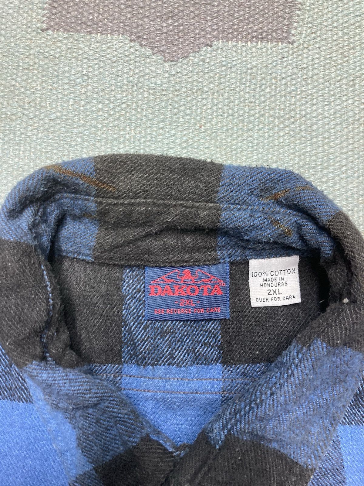 Vintage Vtg Dakota flannel shirt five brother woven cotton thick XXL Size US XXL / EU 58 / 5 - 5 Thumbnail