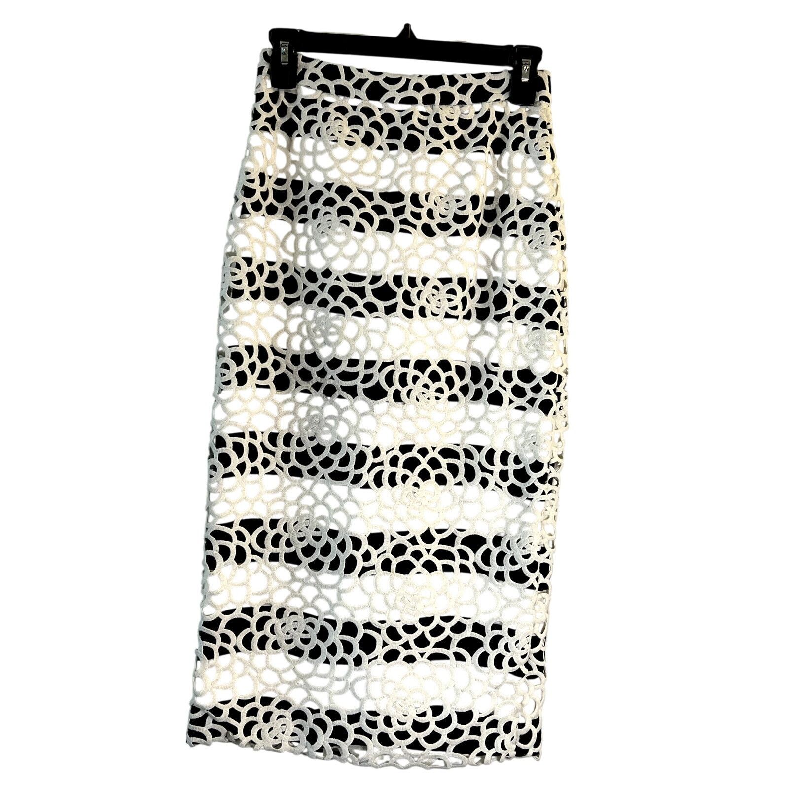 A.L.C. A.L.C. Della Lace Overlay Pencil Skirt Size 0 Size 25" / US 0 / IT 36 - 2 Thumbnail