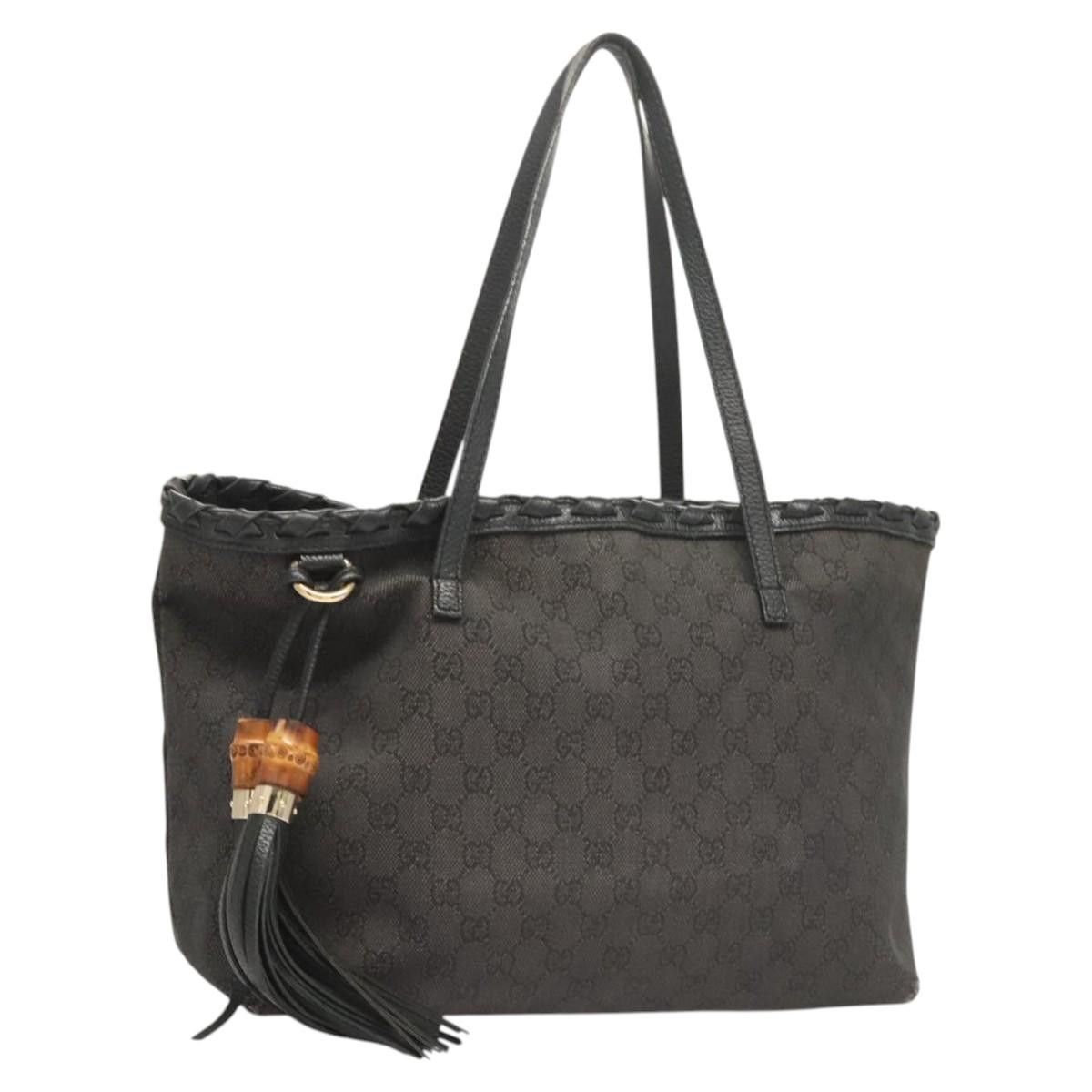 Gucci GG Canvas Tote Bag Outlet Gray 354664 Auth Hk2586 in Grey, Women's