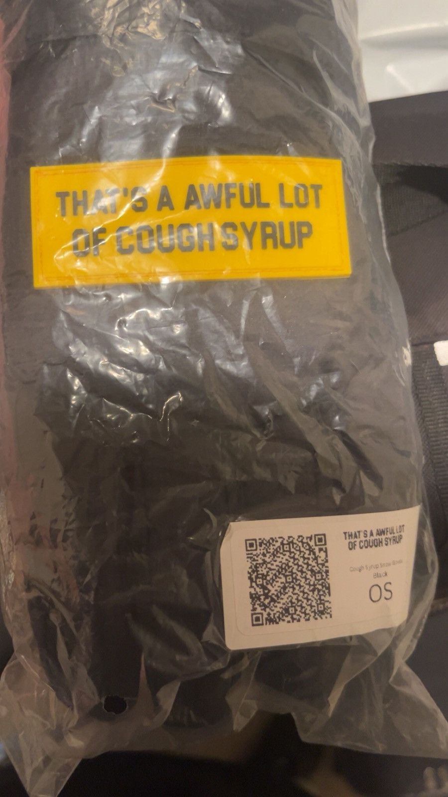 Awful Lot of Cough Syrup AWFUL LOTTA COUGH SYRUP GLOVES (Brand New) Size ONE SIZE - 2 Thumbnail