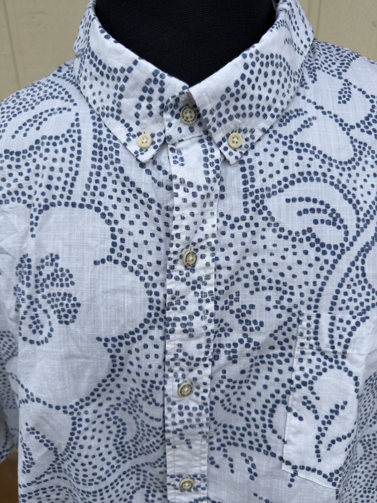 Reyn Spooner PreOwned Reyn Spooner Tailored White/Blue Hawaiian Men's 2XL Size US XXL / EU 58 / 5 - 3 Thumbnail