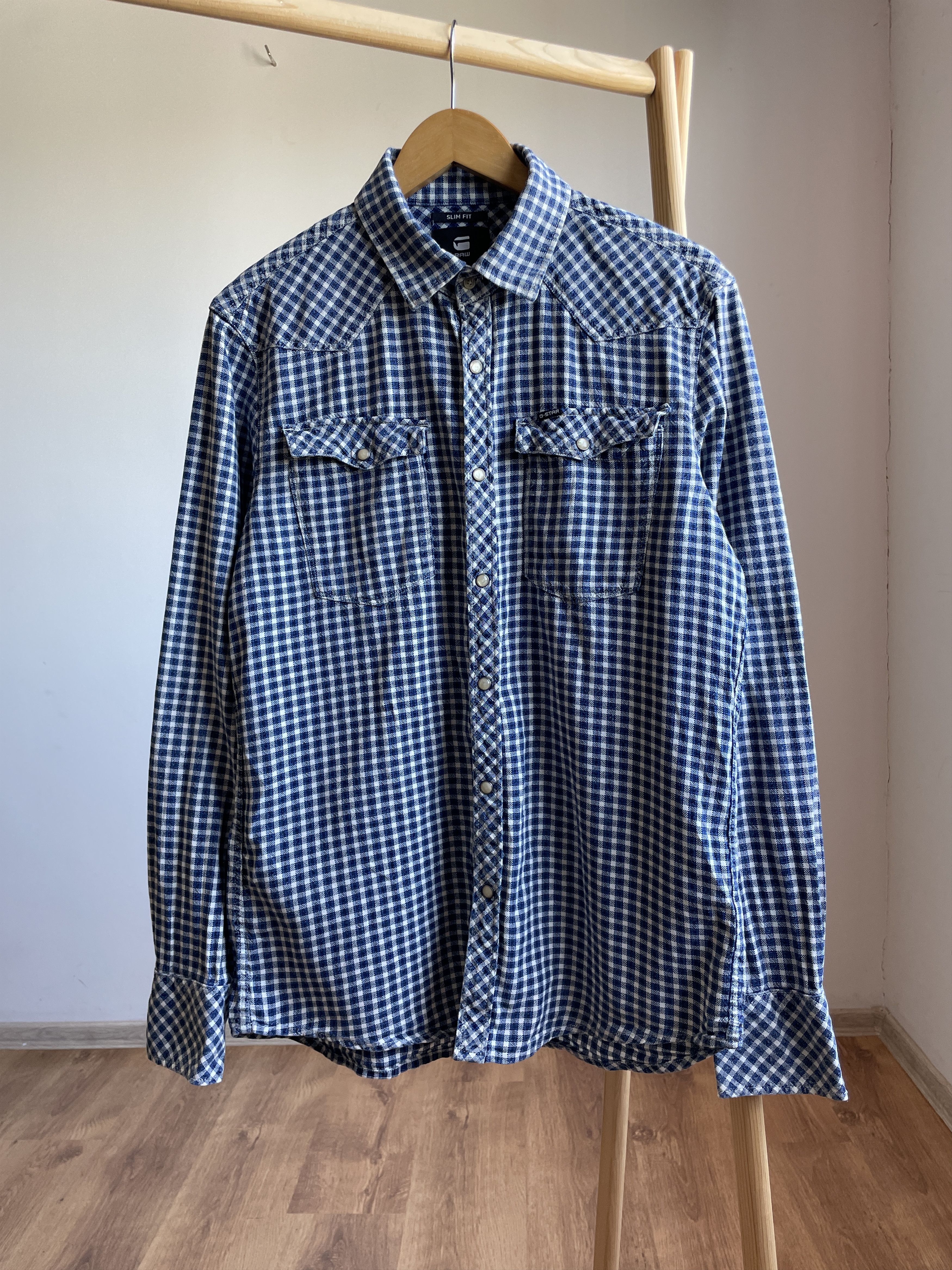 G-Star G-Star Raw Check Flannel Western Distressed Slim Shirt Size US L / EU 52-54 / 3 - 1 Thumbnail