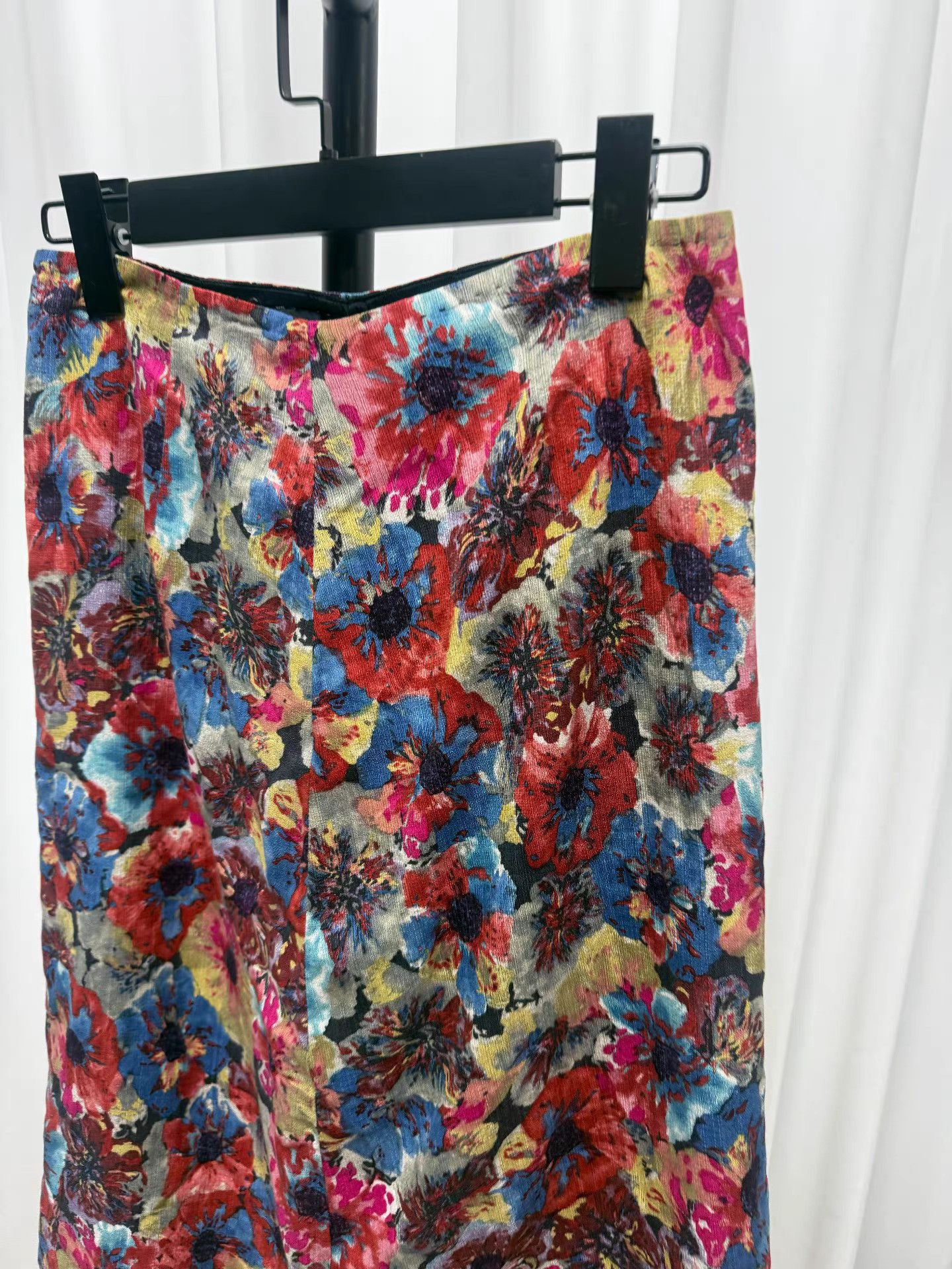 Dries Van Noten Dries van noten Oil Painting Flower Skirt K20 Size 26" / US 2 / IT 38 - 5 Thumbnail