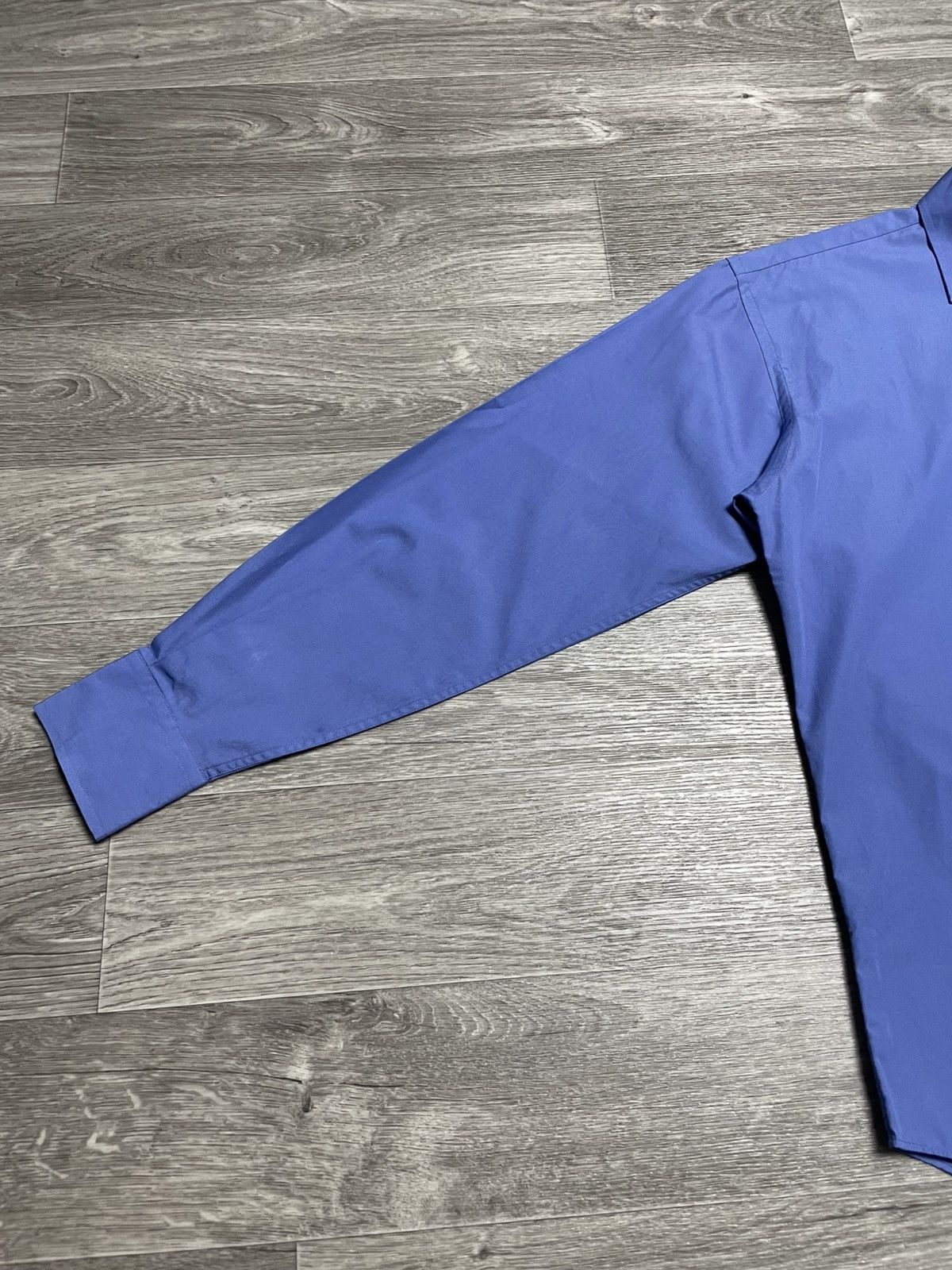 Yves Saint Laurent Vintage Yves Saint Laurent YSL Blue Long Sleeve Shirt Button Size US L / EU 52-54 / 3 - 9 Thumbnail