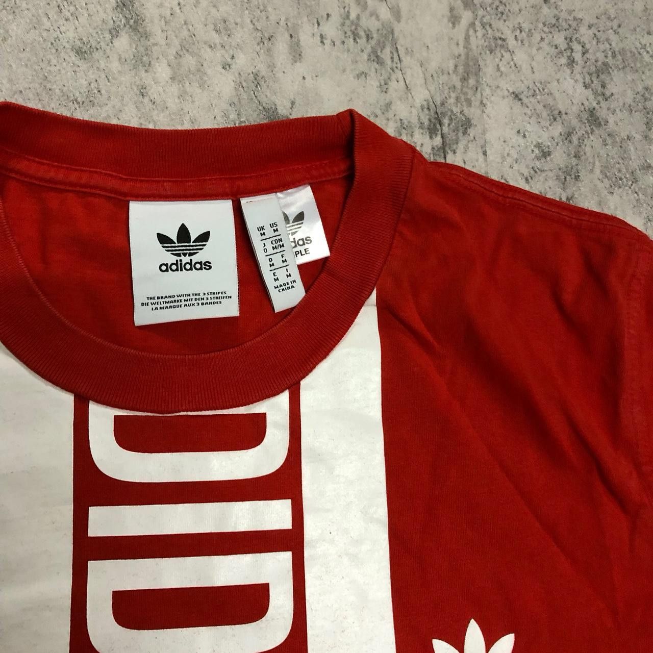 Adidas Adidas T-shirt red sportwear Size US M / EU 48-50 / 2 - 3 Thumbnail