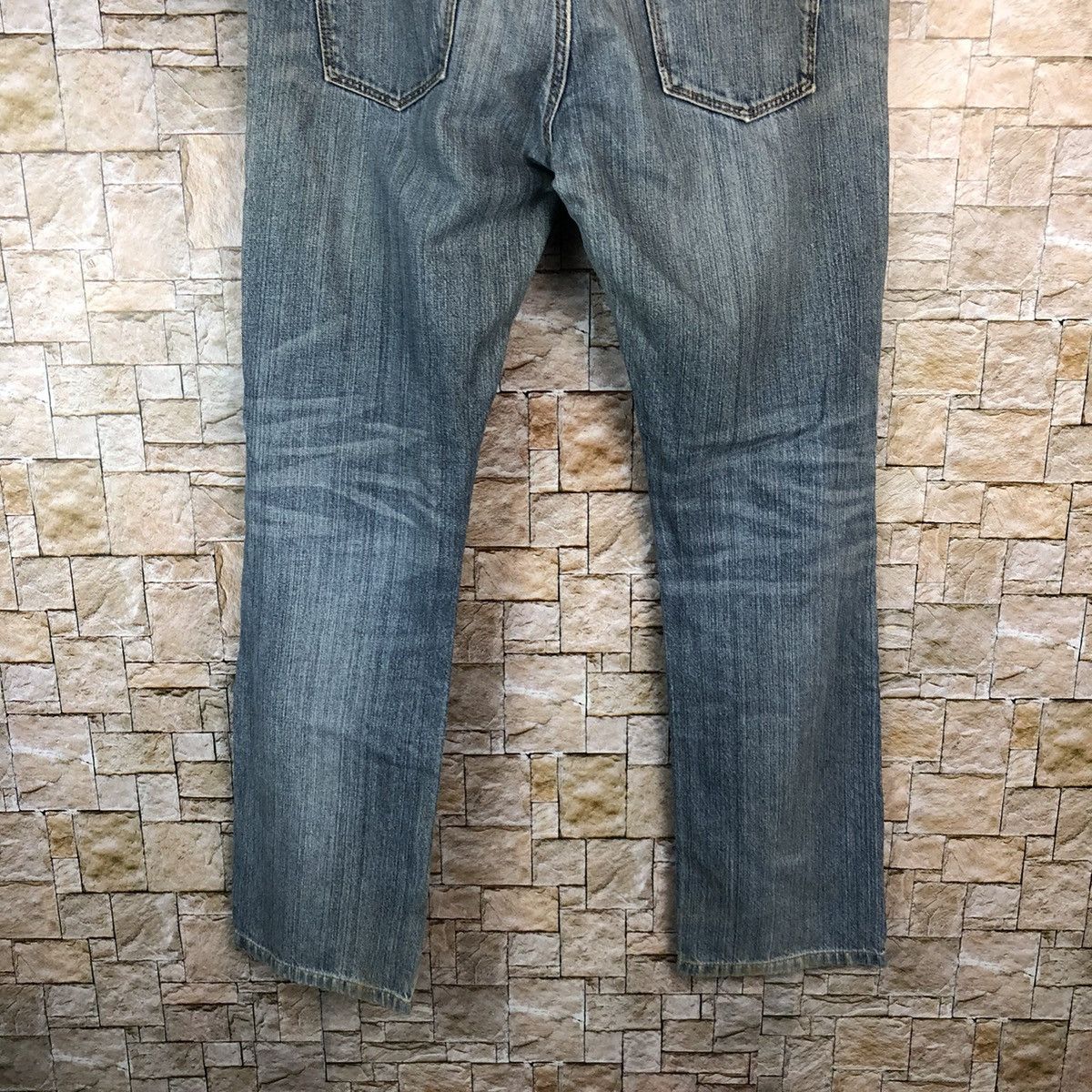 Japanese Brand Navy Blue Distressed ripped Denim Pants #A1041 Size US 33 - 16 Thumbnail