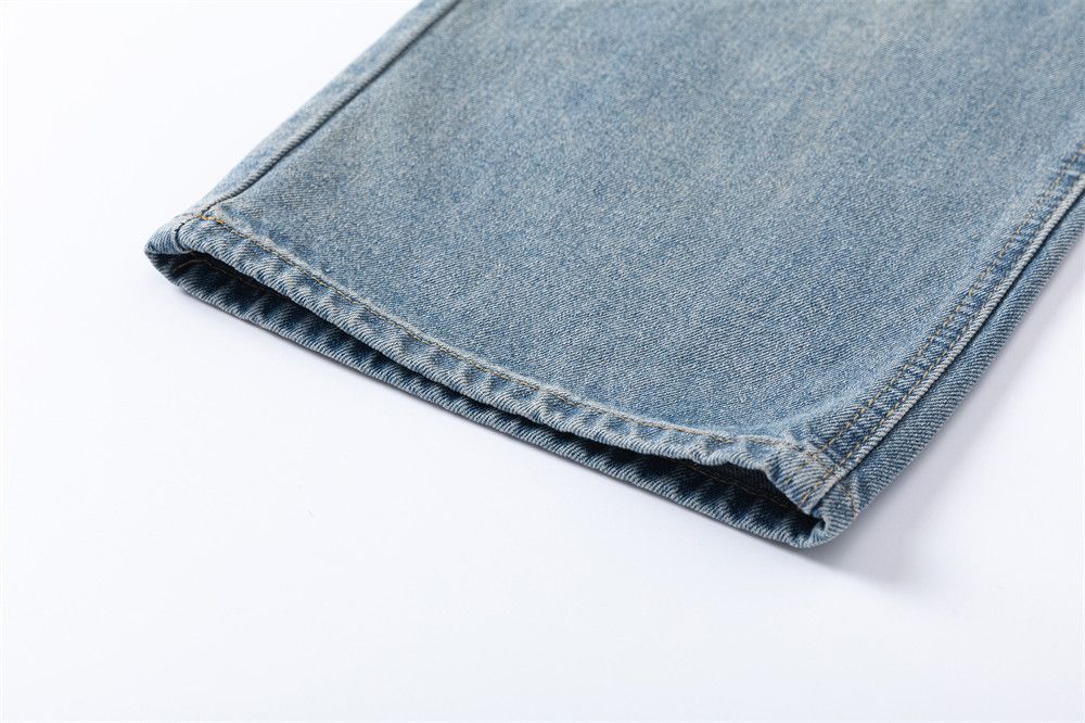 Japanese Brand × Jean Men's classic retro washed loose casual jeans Size US 32 / EU 48 - 6 Thumbnail