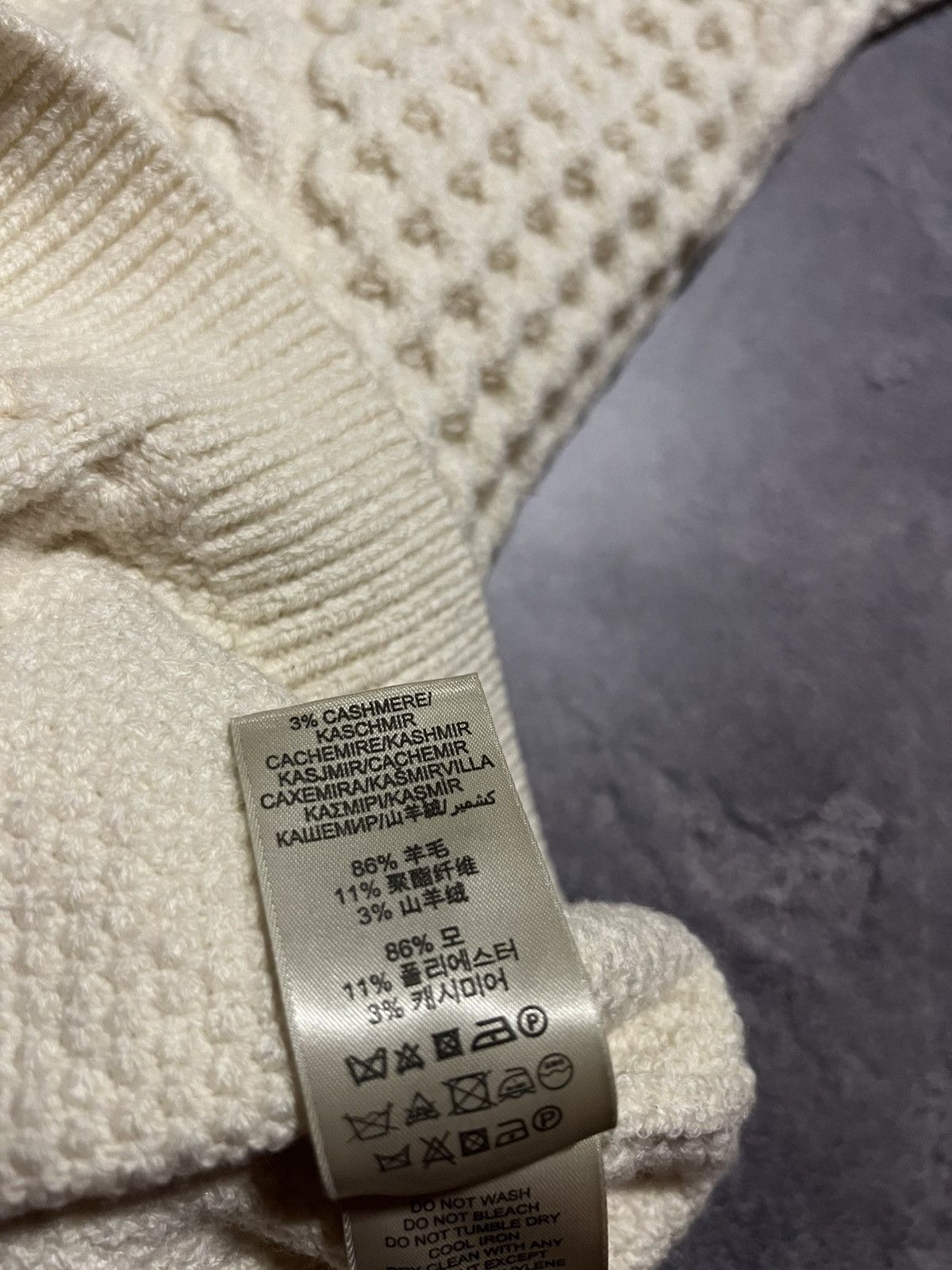 Burberry Burberry Brit Heavy Knit Nova Check Sweater Wool/Cashmere Size S / US 4 / IT 40 - 6 Thumbnail