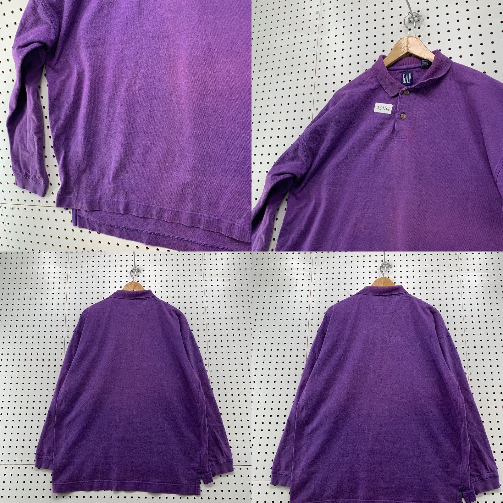 Gap VTG GAP Polo Shirt Mens Large Long Sleeve 90s Purple Cotton Knit Shirt Mens Adult Large Purple 90s Vintage Gap Polo Shirt Mens Size US L / EU 52-54 / 3 - 8 Thumbnail
