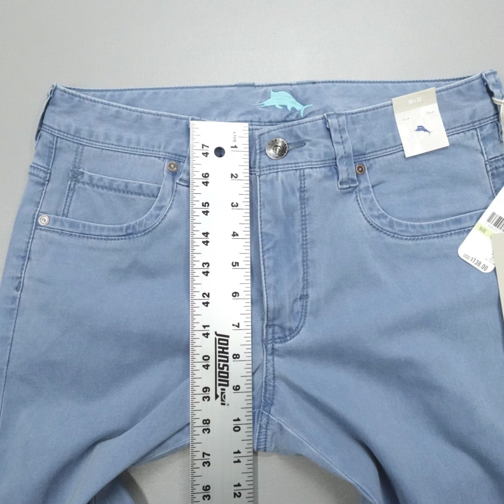 Tommy Bahama Tommy Bahama Boracay 5 Pocket Mens Size 30x32 Port Side Blue Pants - Size US 30 / EU 46 - 6 Thumbnail
