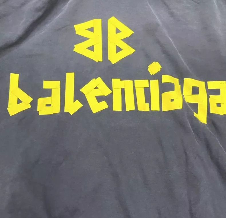 Balenciaga Balenciaga Adhesive tape TAPE textured paper sweatshirt Size US XL / EU 56 / 4 - 3 Thumbnail