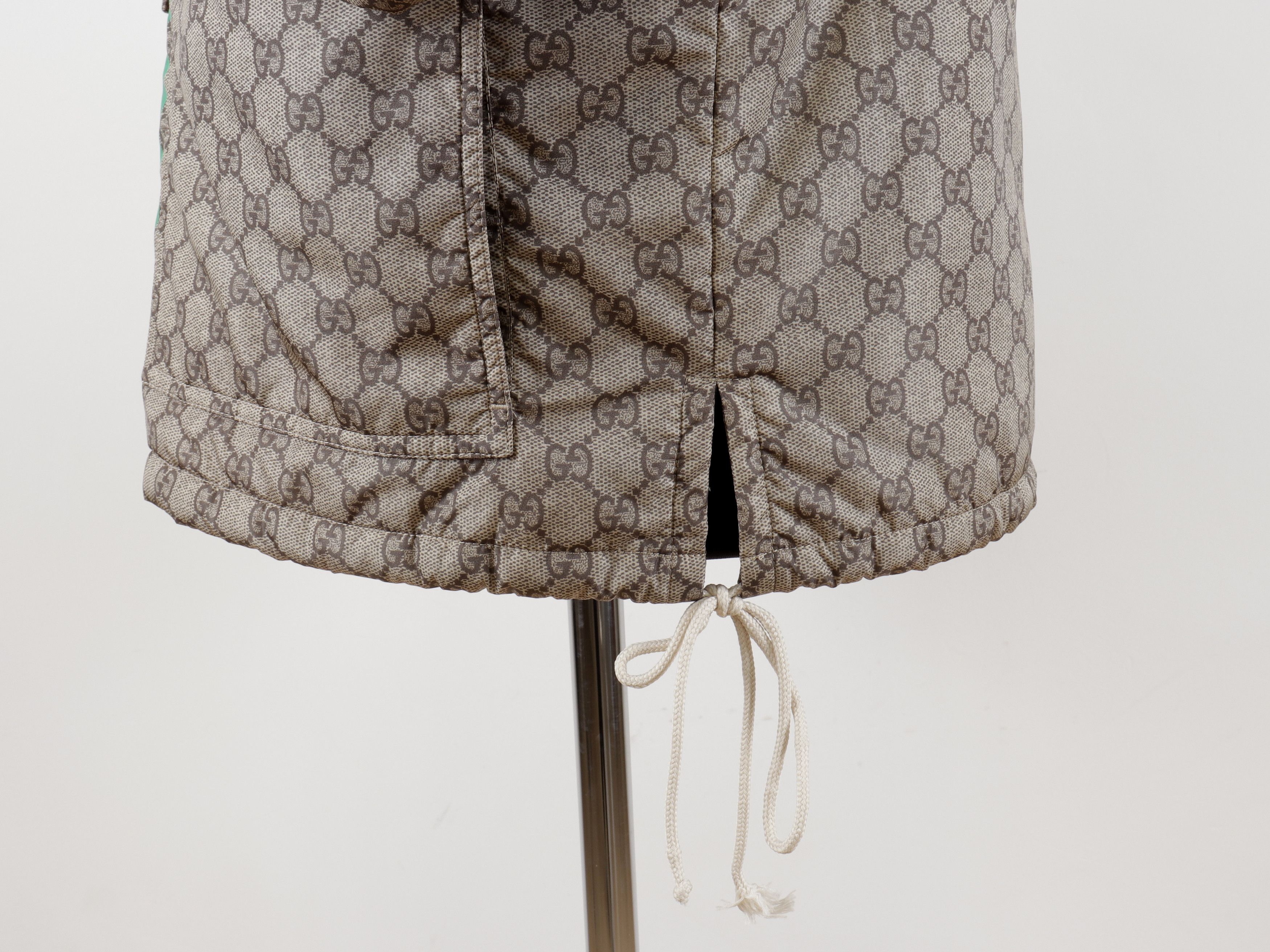 Gucci NWOT Gucci "FAKE NOT" Web Beige GG Monogram Jacket Size US L / EU 52-54 / 3 - 13 Thumbnail