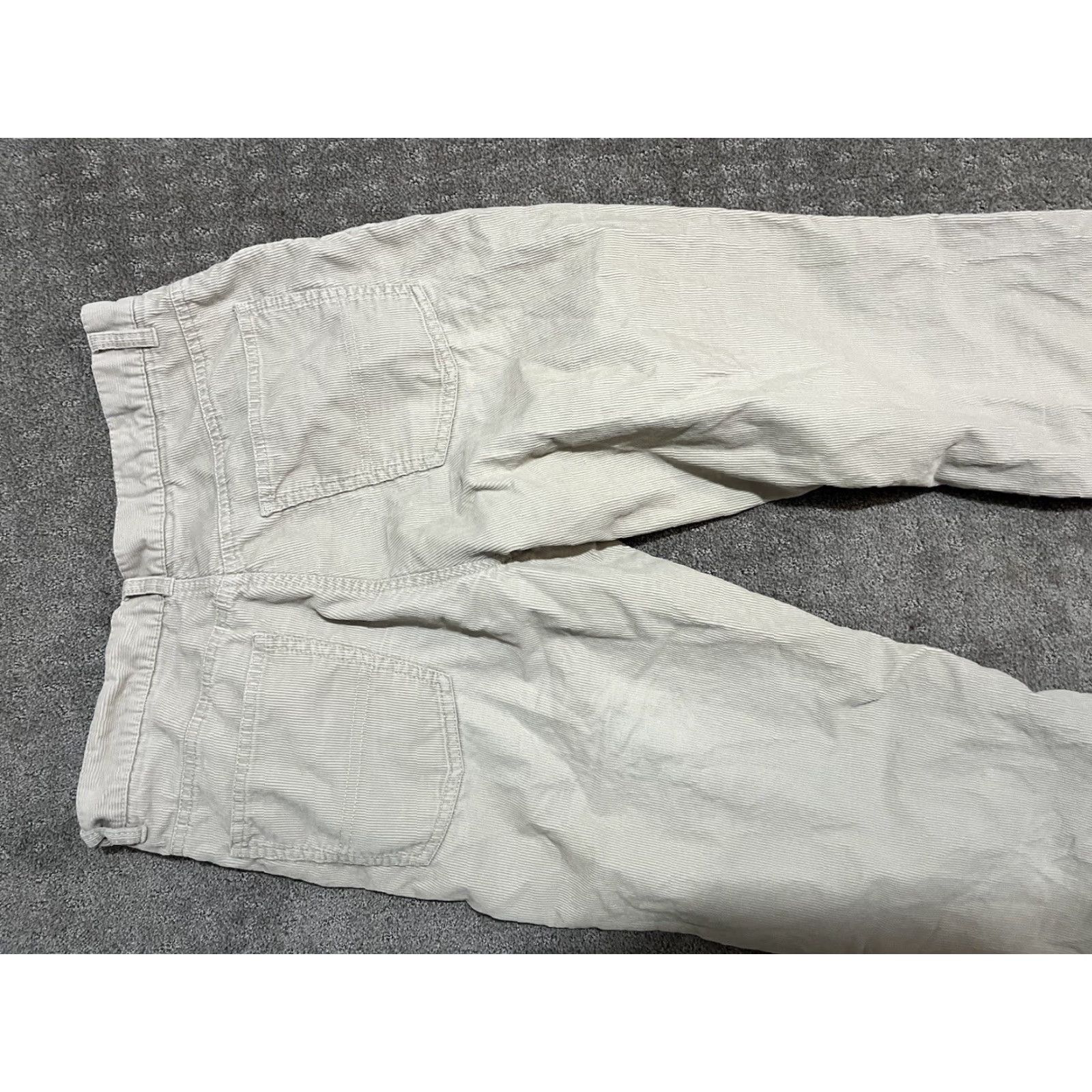 Tommy Hilfiger VINTAGE Tommy Hilfiger Pants Corduroy Dress Pants Men Beige 33 Regular Inseam 30 Straight 90s Preppy Mens Size US 33 - 4 Thumbnail