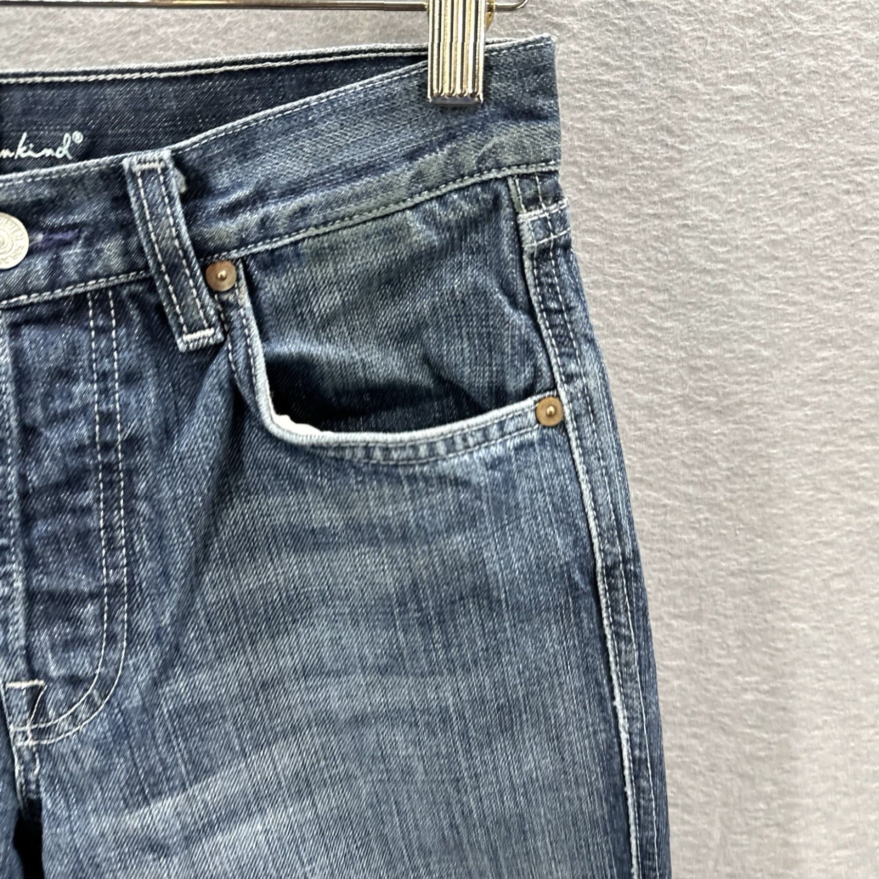 7 For All Mankind 7 For All Mankind Boot Cut Jeans Women 28 x 26 A Pocket Distressed Blue Size 28 Womens Jeans Size 28" / US 6 / IT 42 - 4 Thumbnail