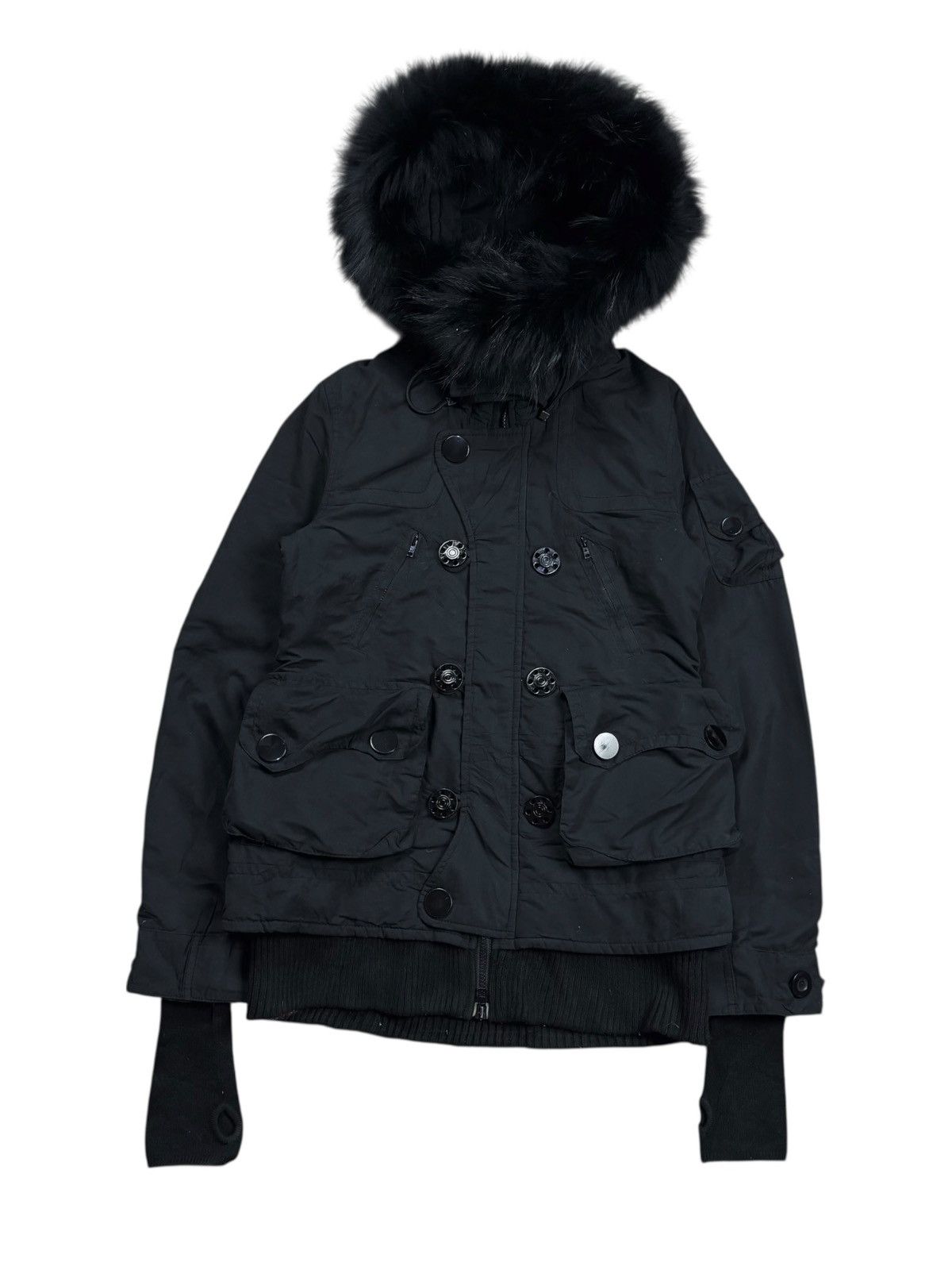 14th Addiction 2000s SLY - Vkei Style Thumbhole Fur Hoodie Jacket Size US M / EU 48-50 / 2 - 1 Thumbnail