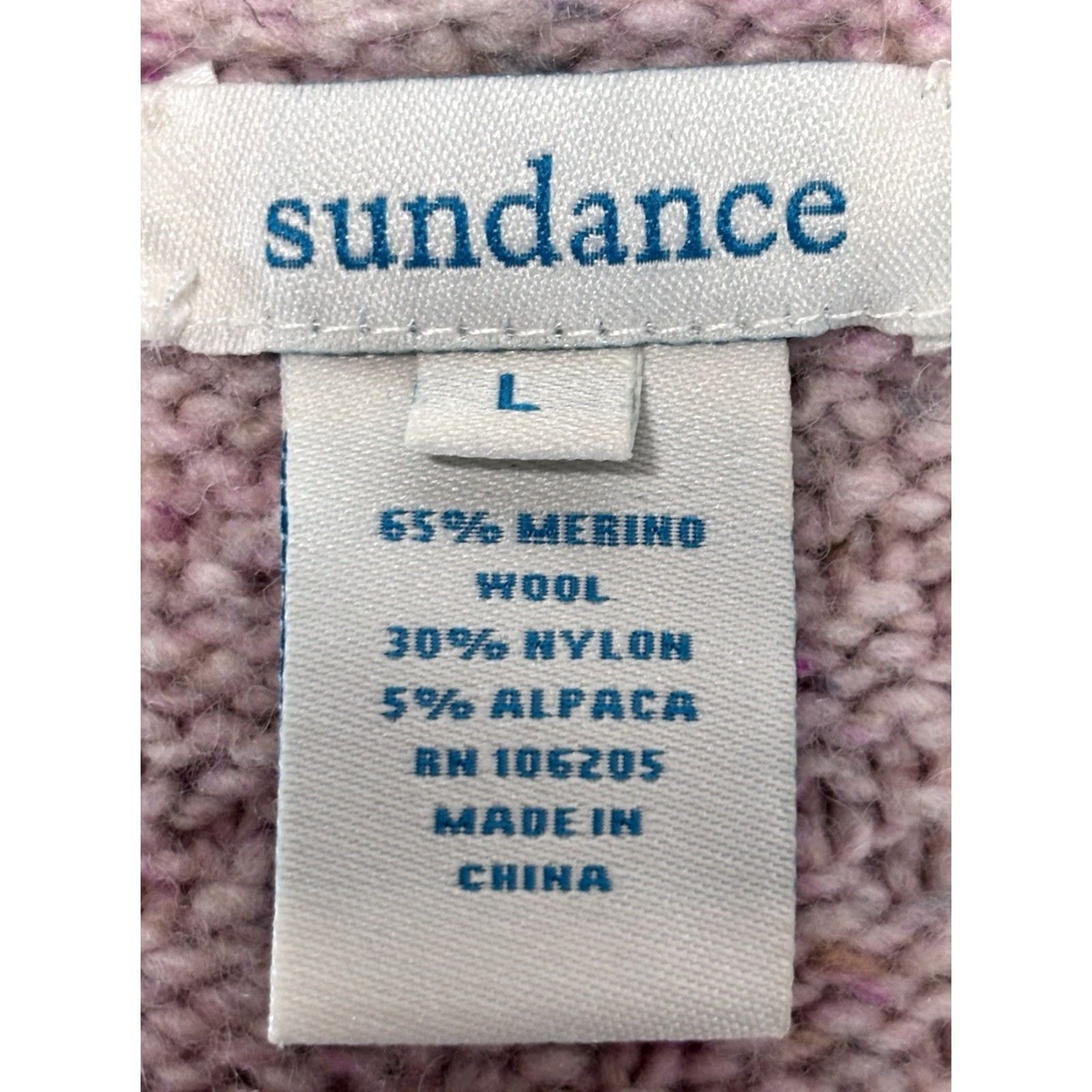 Vintage Sundance Knit Merino Alpaca Cardigan Sweater Large Pink Bohemian Womens Size L / US 10 / IT 46 - 6 Thumbnail