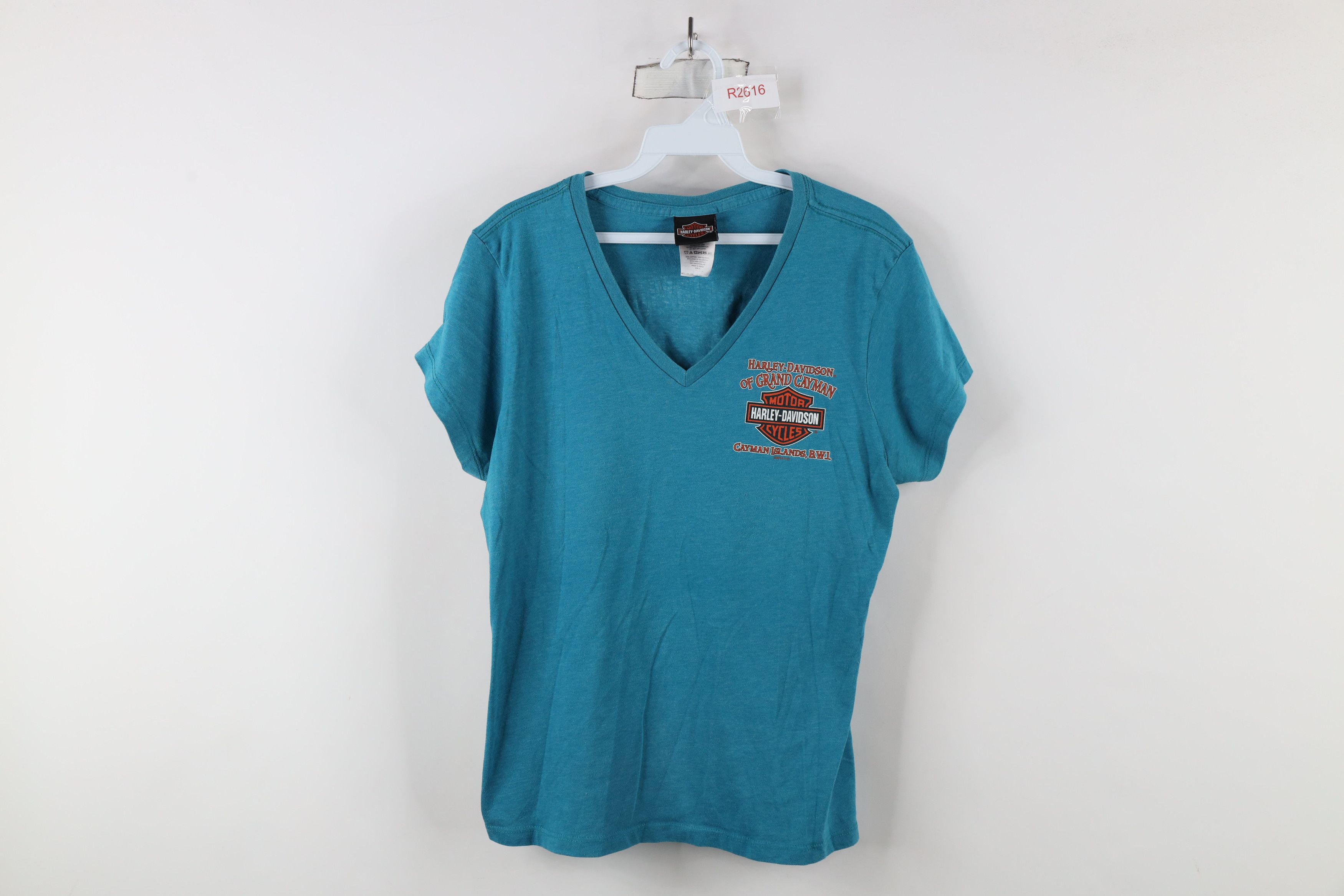 Harley Davidson × Vintage Y2K Harley Davidson Stingray Short Sleeve V-Neck T-Shirt Size XL / US 12-14 / IT 48-50 - 1 Thumbnail