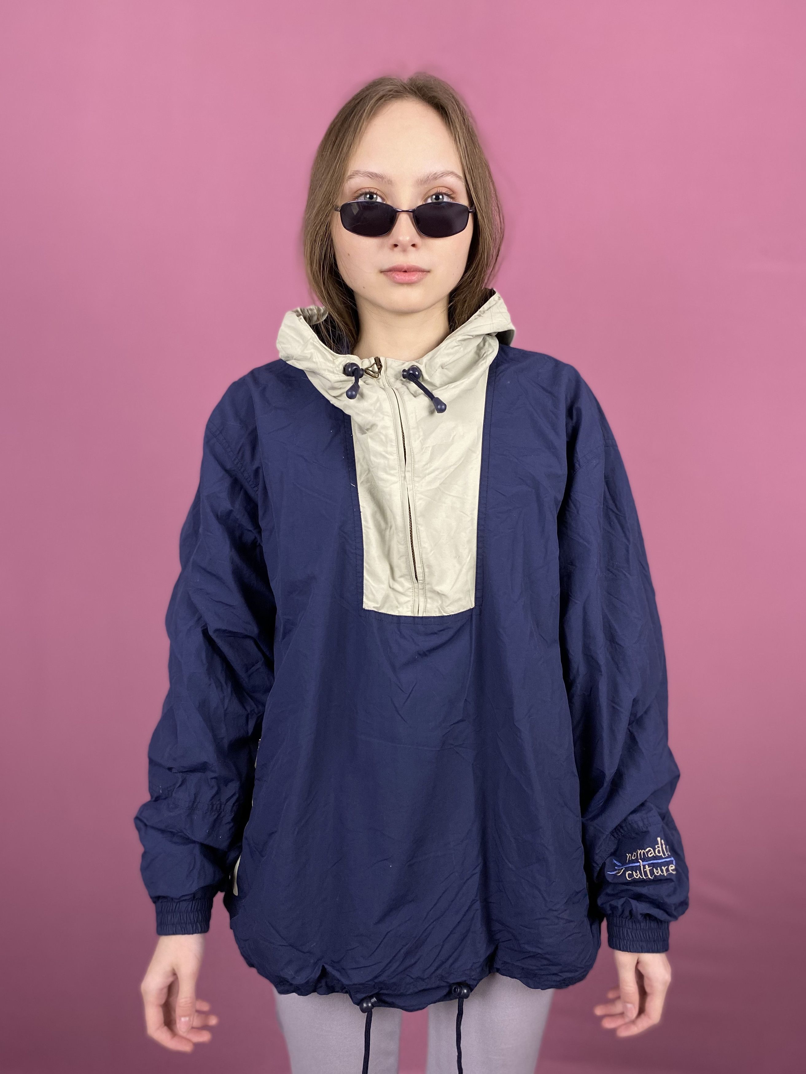 Vintage 90s Vintage Women's Windbreaker Jacket - Size M Pullover Size M / US 6-8 / IT 42-44 - 1 Thumbnail