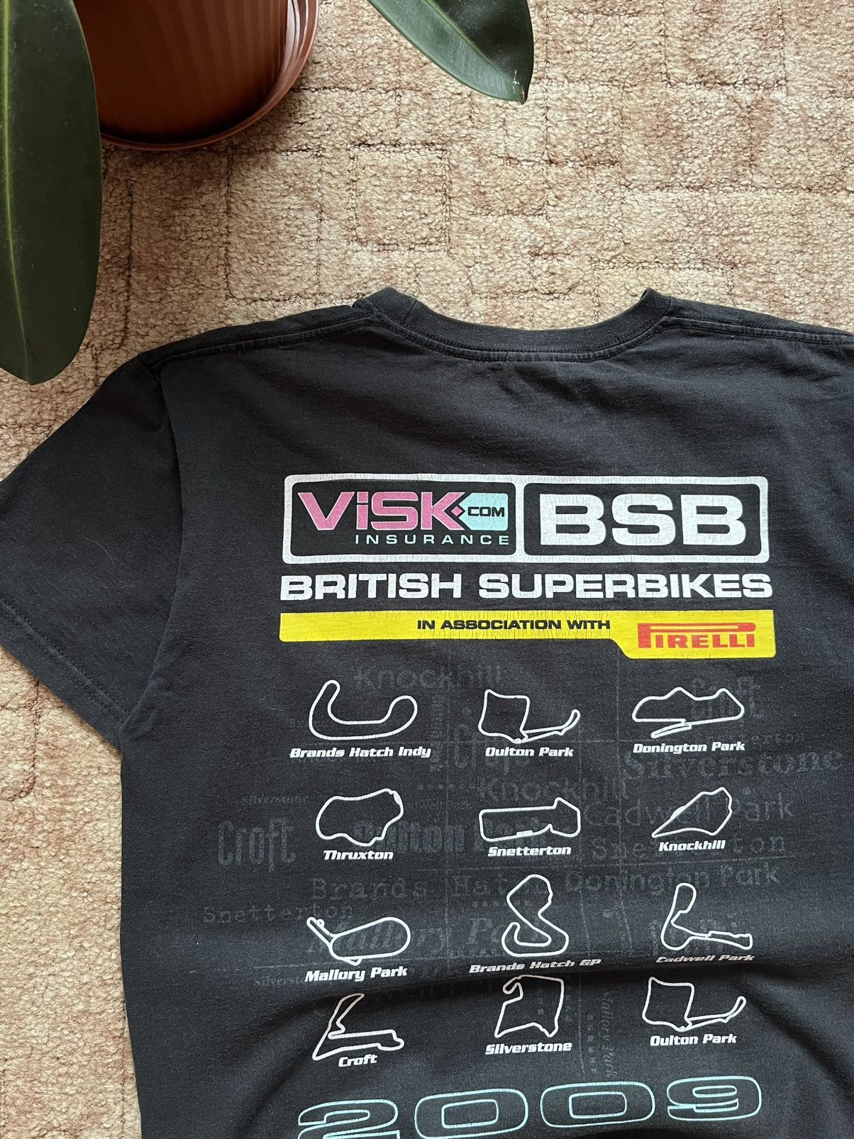 Vintage Vintage British Motorbike Nascar Firelli 2009 Racing Tee Size US S / EU 44-46 / 1 - 5 Thumbnail