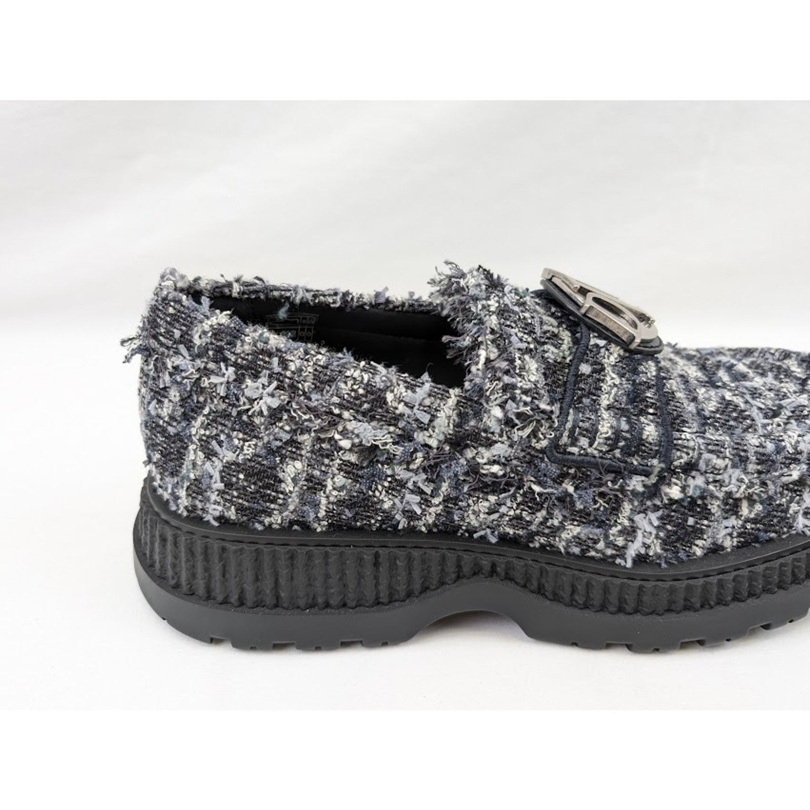 Dior o1rshd1 Buffalo Loafers Fabric in Navy Blue Size US 11 / EU 44 - 4 Thumbnail