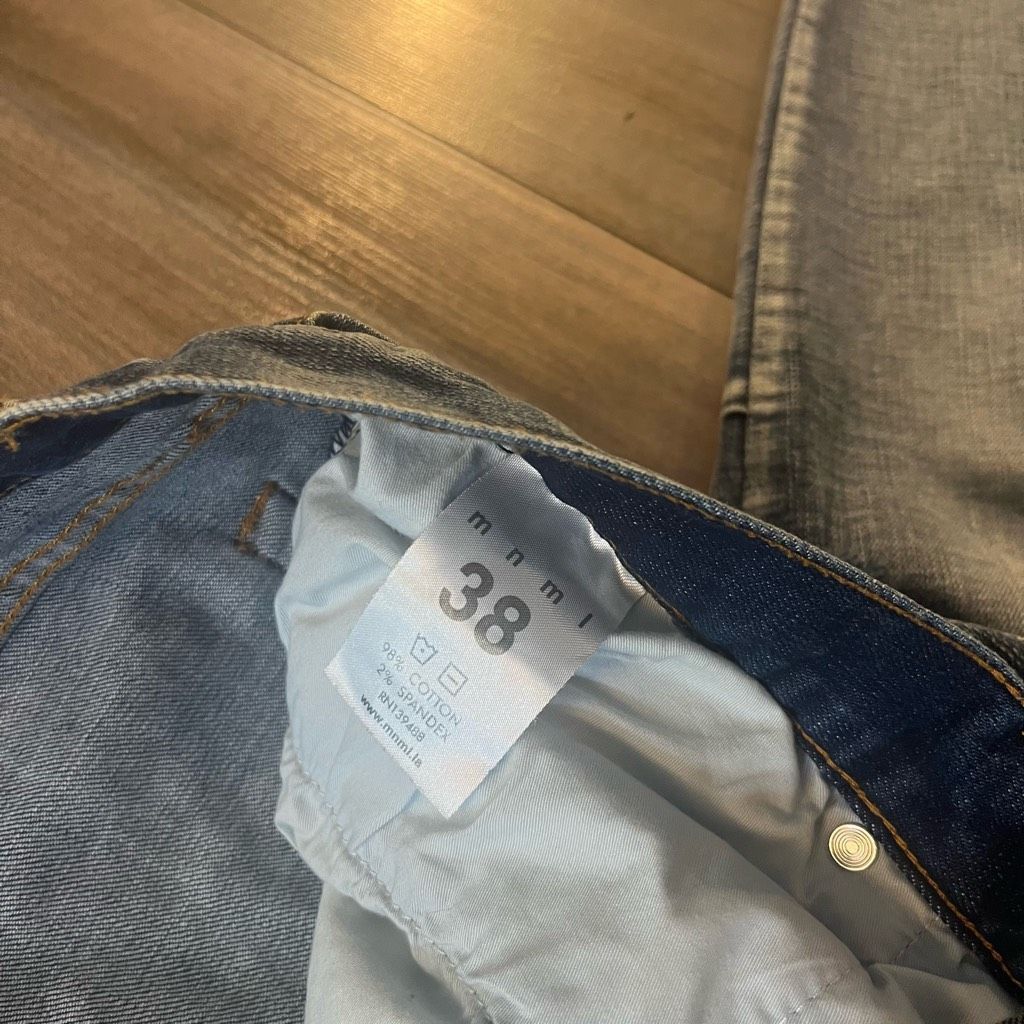 MNML MNML Light Wash Distressed Casual Denim Jeans Men 38x33 Size US 38 / EU 54 - 4 Thumbnail