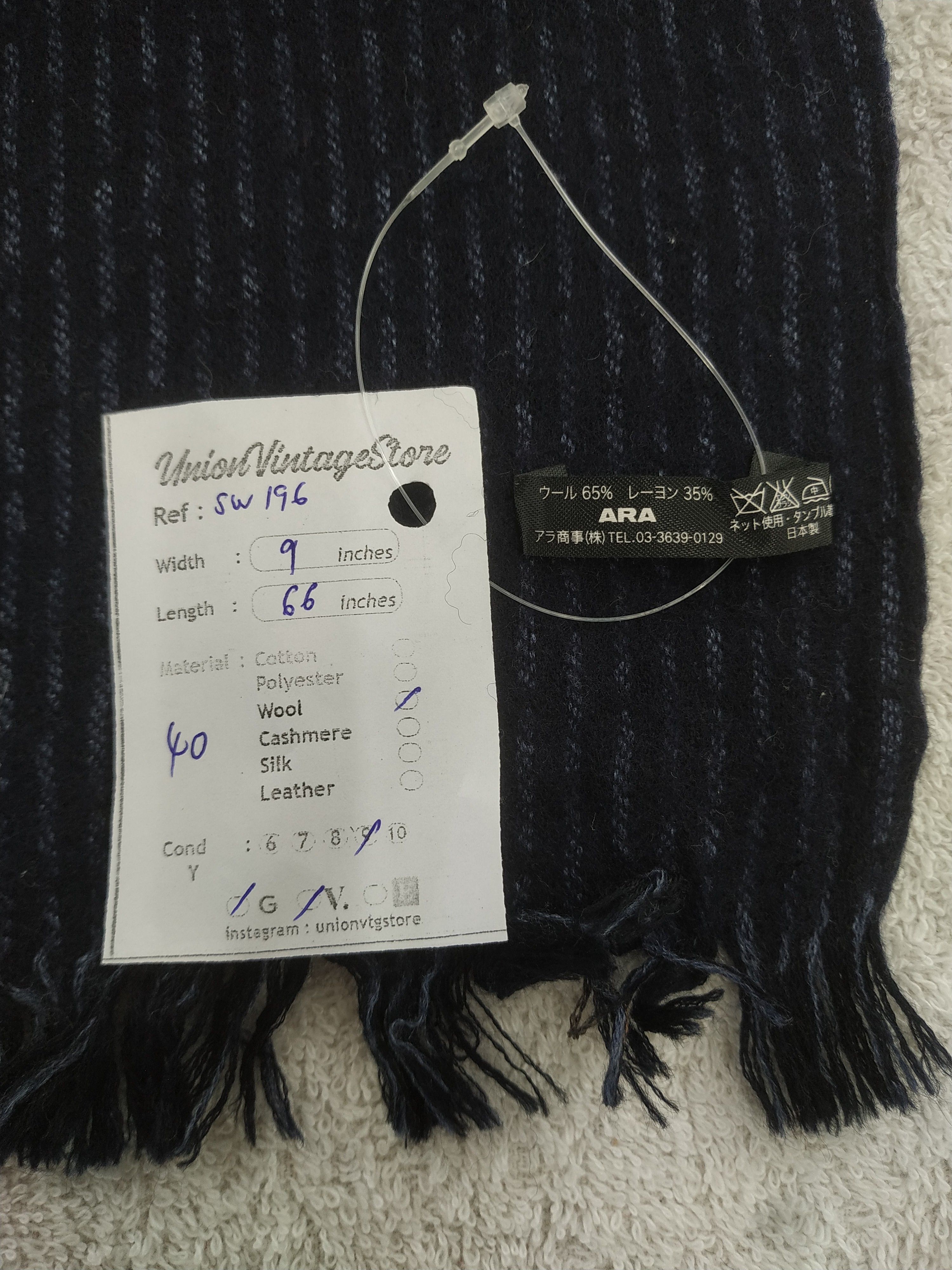 Calvin Klein Vintage Calvin Klein Scarf/Muffler/Neckwear MF196 Size ONE SIZE - 6 Thumbnail
