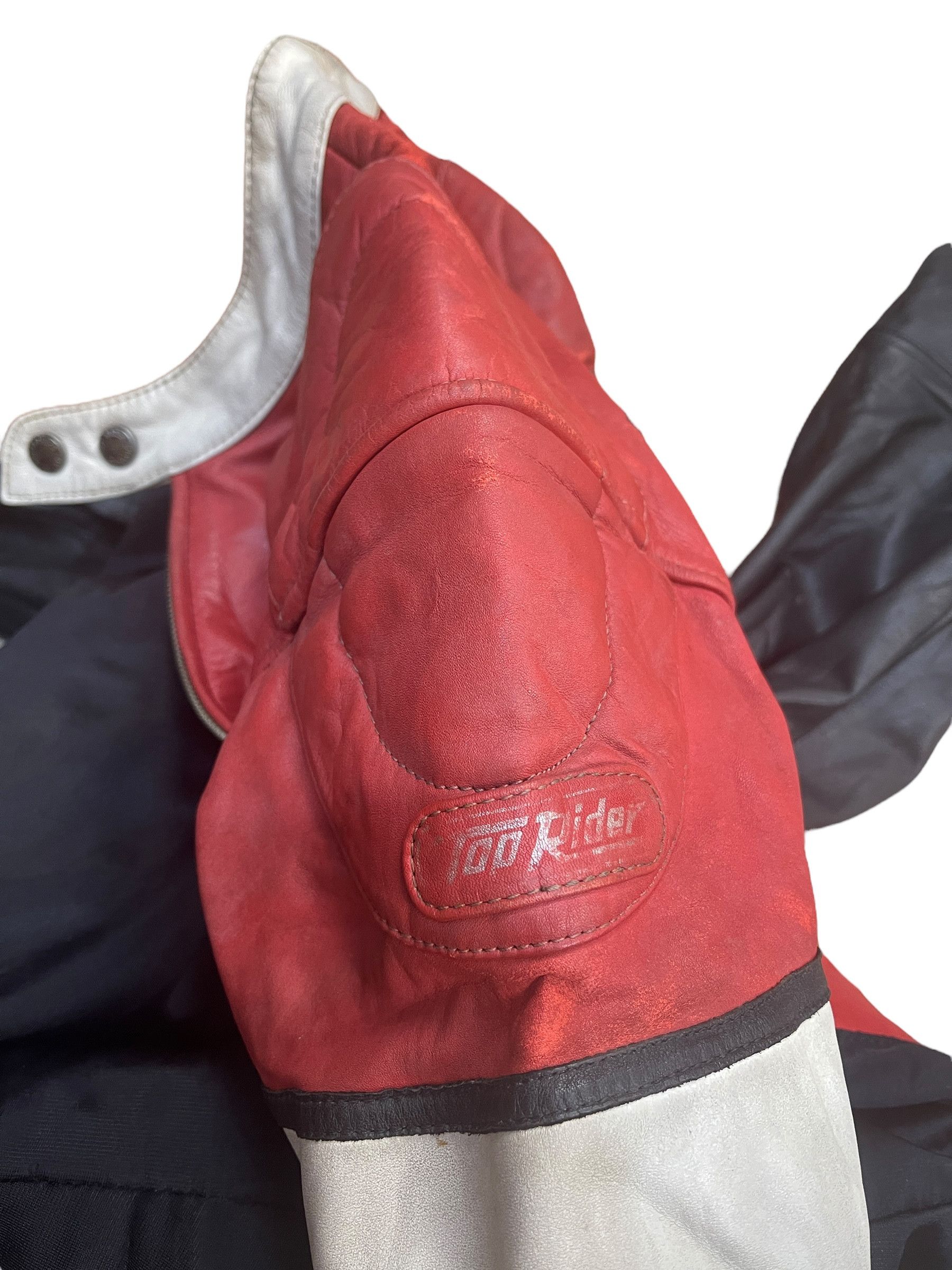 Genuine Leather Vintage Top Rider by Nagato Rider Racing Suit Jacket Size US 30 / EU 46 - 11 Thumbnail