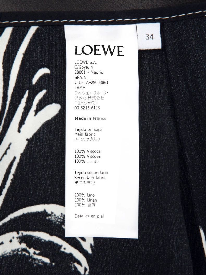 Loewe LOEWE Printed half length dress Size 42" / US 20 - 8 Thumbnail