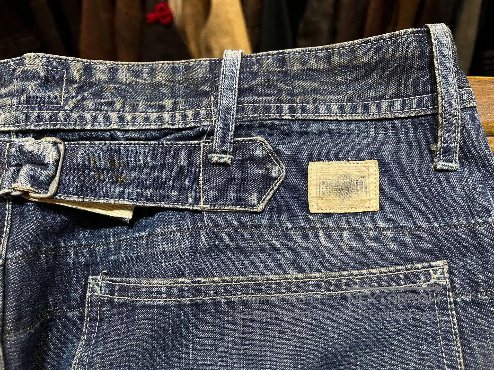 RRL Ralph Lauren vintage blue dyed work pants RRL. Size US 34 / EU 50 - 7 Thumbnail