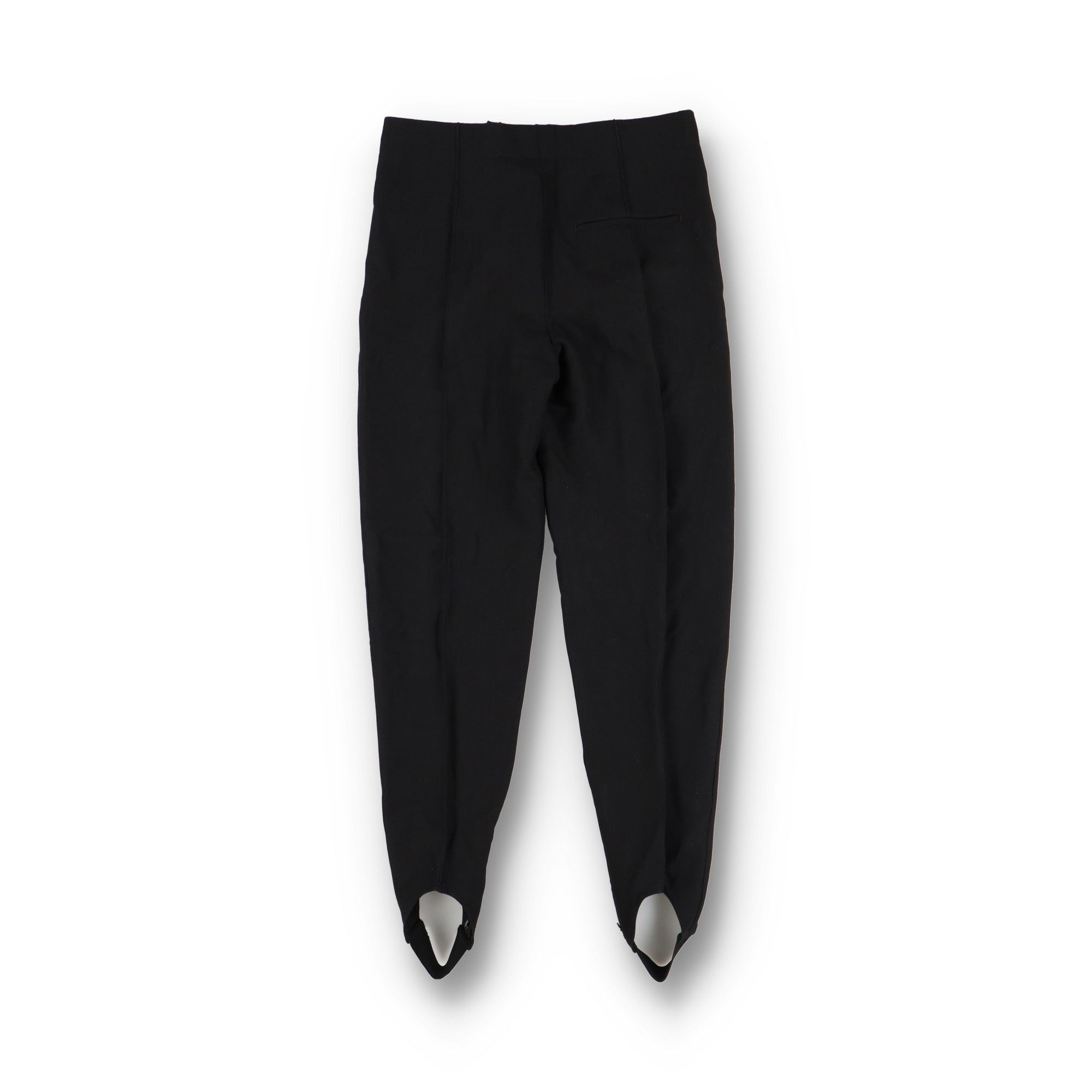 Bottega Veneta Black Structured Cotton Stirrup Trousers Size 26" / US 2 / IT 38 - 10 Thumbnail
