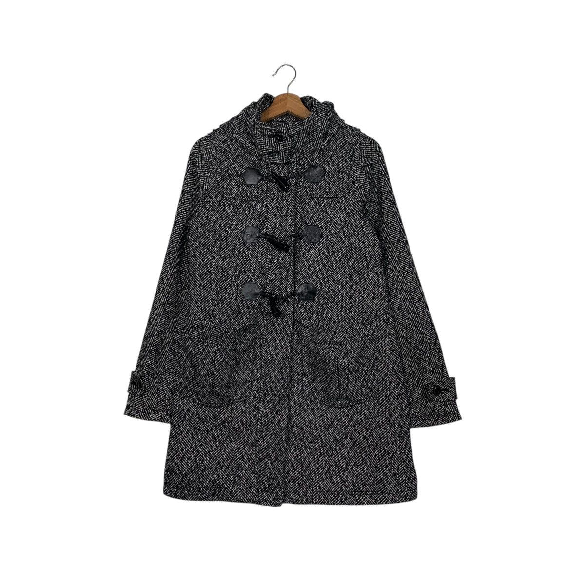 SLY SLY Herringbone Duffle Coat Jacket #1696-C75 Size M / US 6-8 / IT 42-44 - 1 Thumbnail