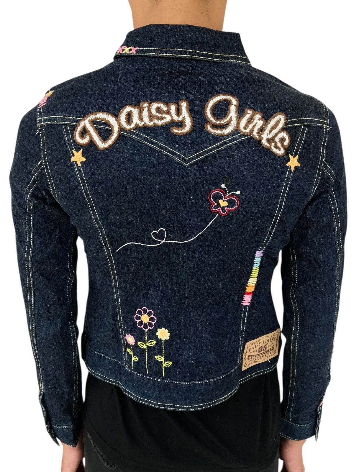 Angel Blue 2000s Daisy Lovers - Monkey Mascots Denim Jacket Size M / US 6-8 / IT 42-44 - 2 Thumbnail