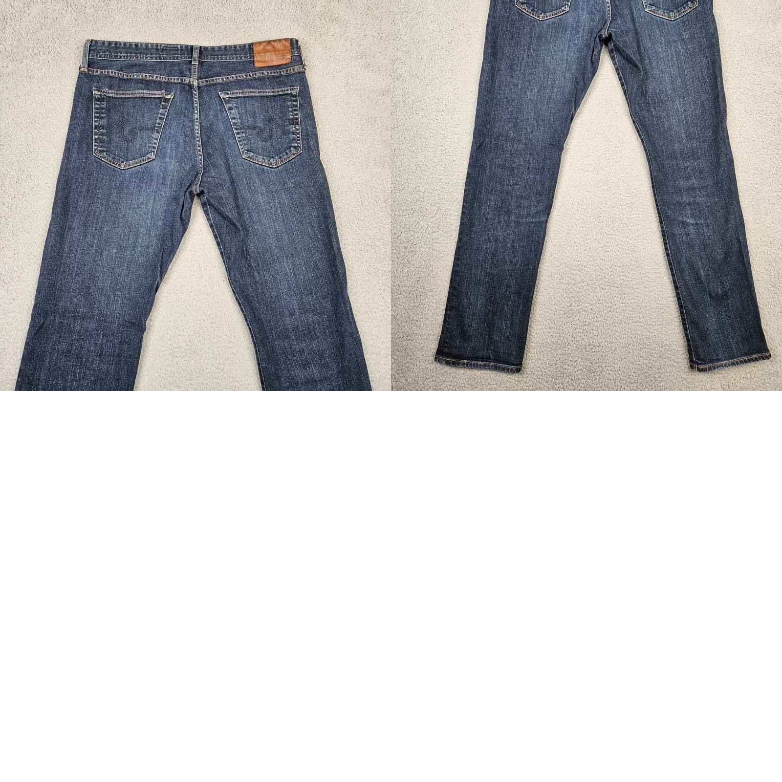 Vintage AG The Graduate Tailored Leg Jeans Men Dark Wash 36x31 Denim 5-Pocket AG Adriano Goldschmied Regular Fit Button Closure Blue Casual Shirt? Size US 36 / EU 52 - 8 Thumbnail