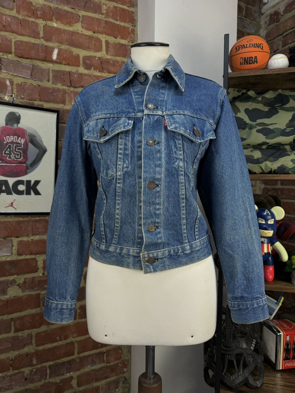 Levi's × Vintage LEVIS Vintage Made in USA Short Jeans Denim Jacket Size S / US 4 / IT 40 - 3 Thumbnail