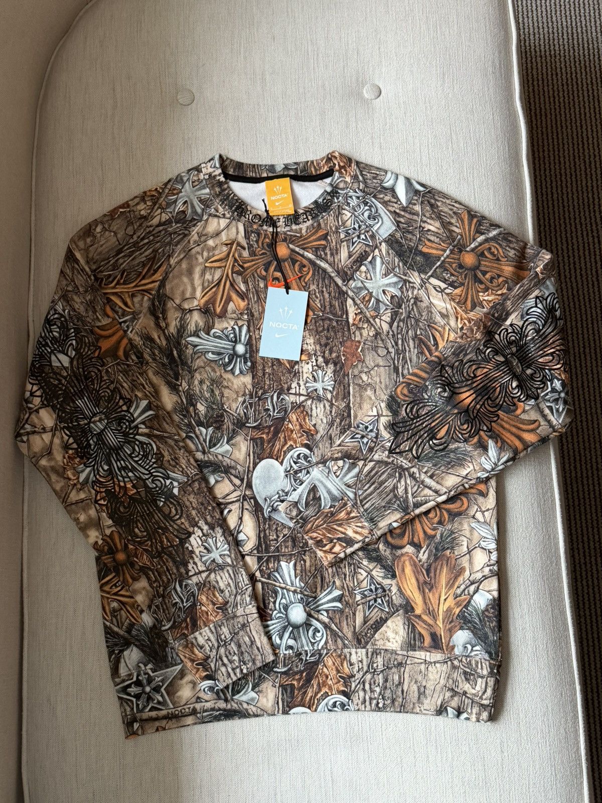 Chrome Hearts × NOCTA × Nike Chrome Hearts X Nike X Drake Nocta crewneck sweatshirt Size US S / EU 44-46 / 1 - 1 Thumbnail